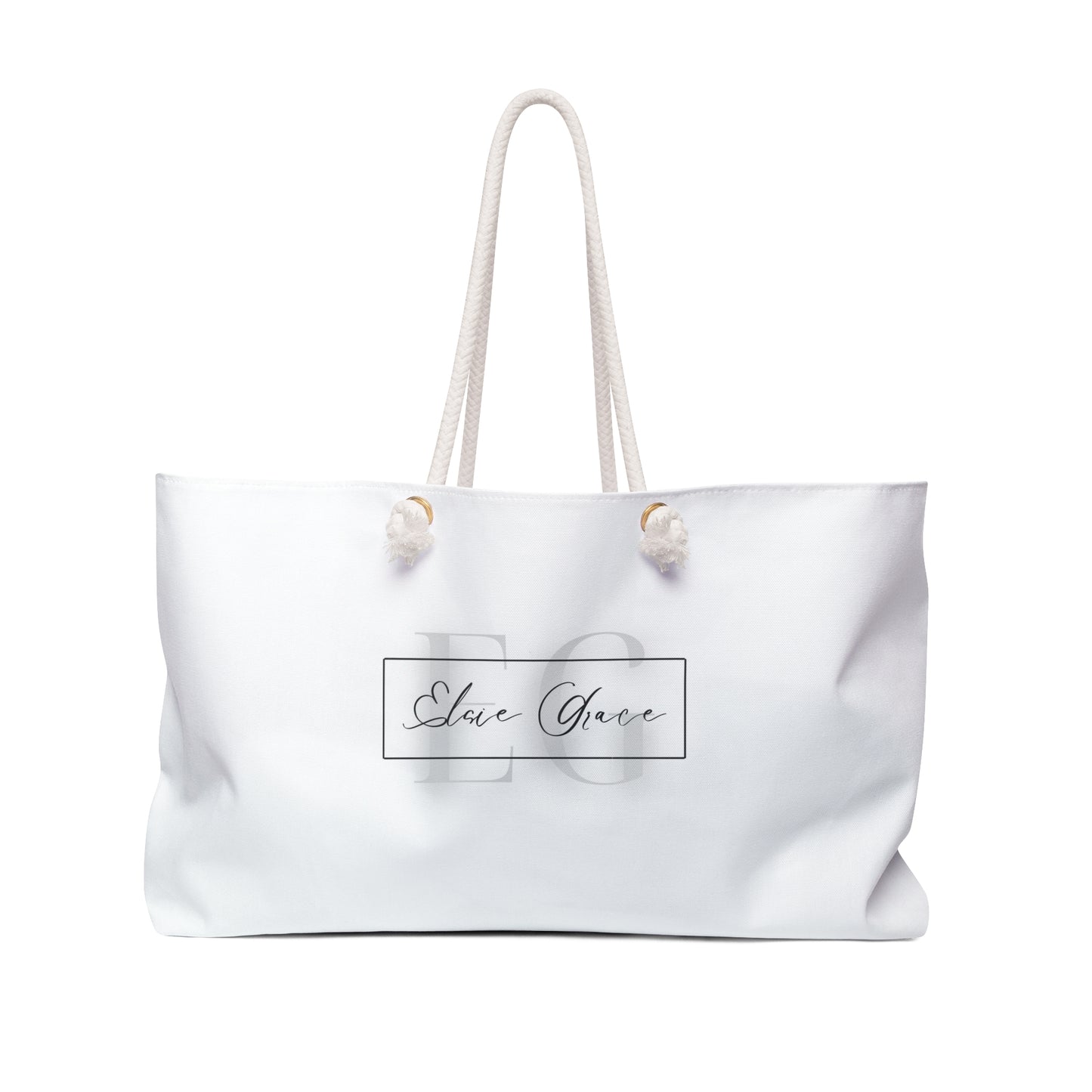 Elsie Grace White Memory Weekender Bag