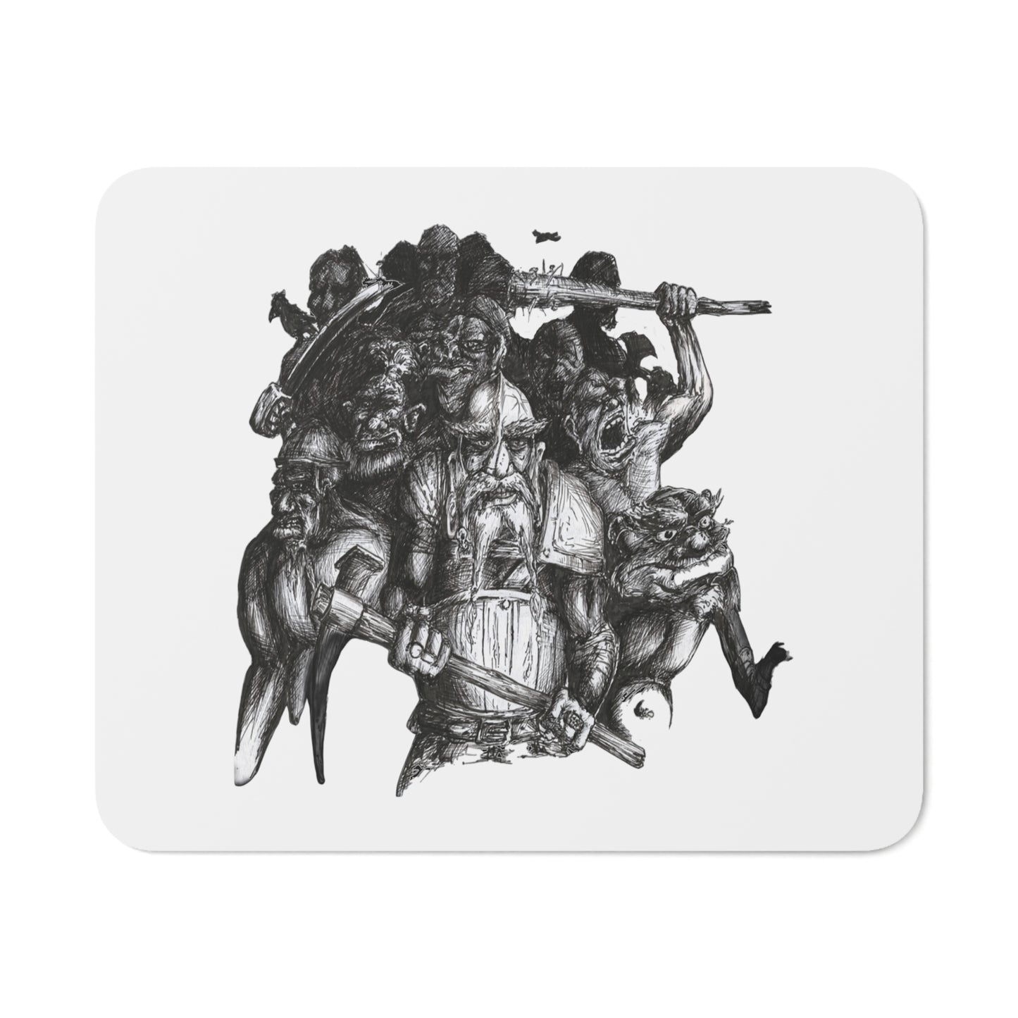 Battling Giants Desk Mouse Pad