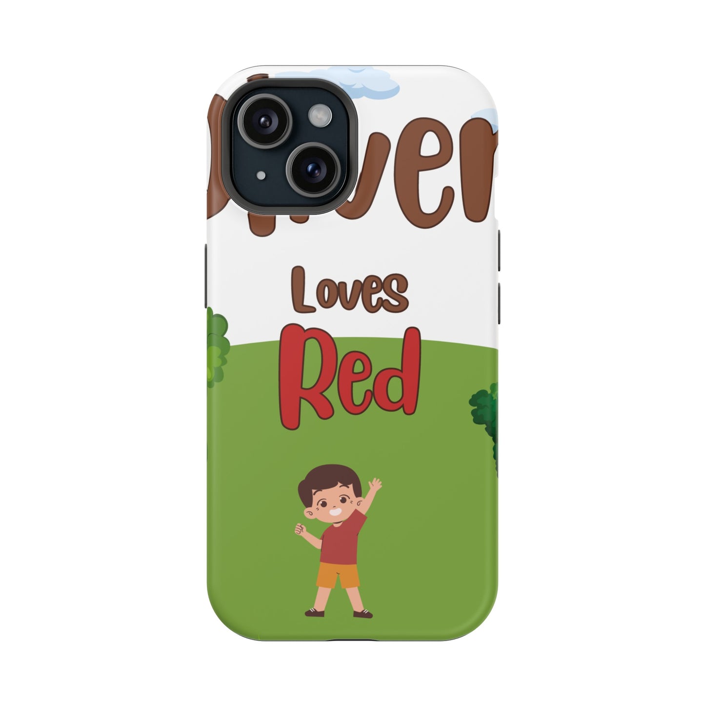 of Phone Case Oliver Loves Red Magnetic Tough Cases