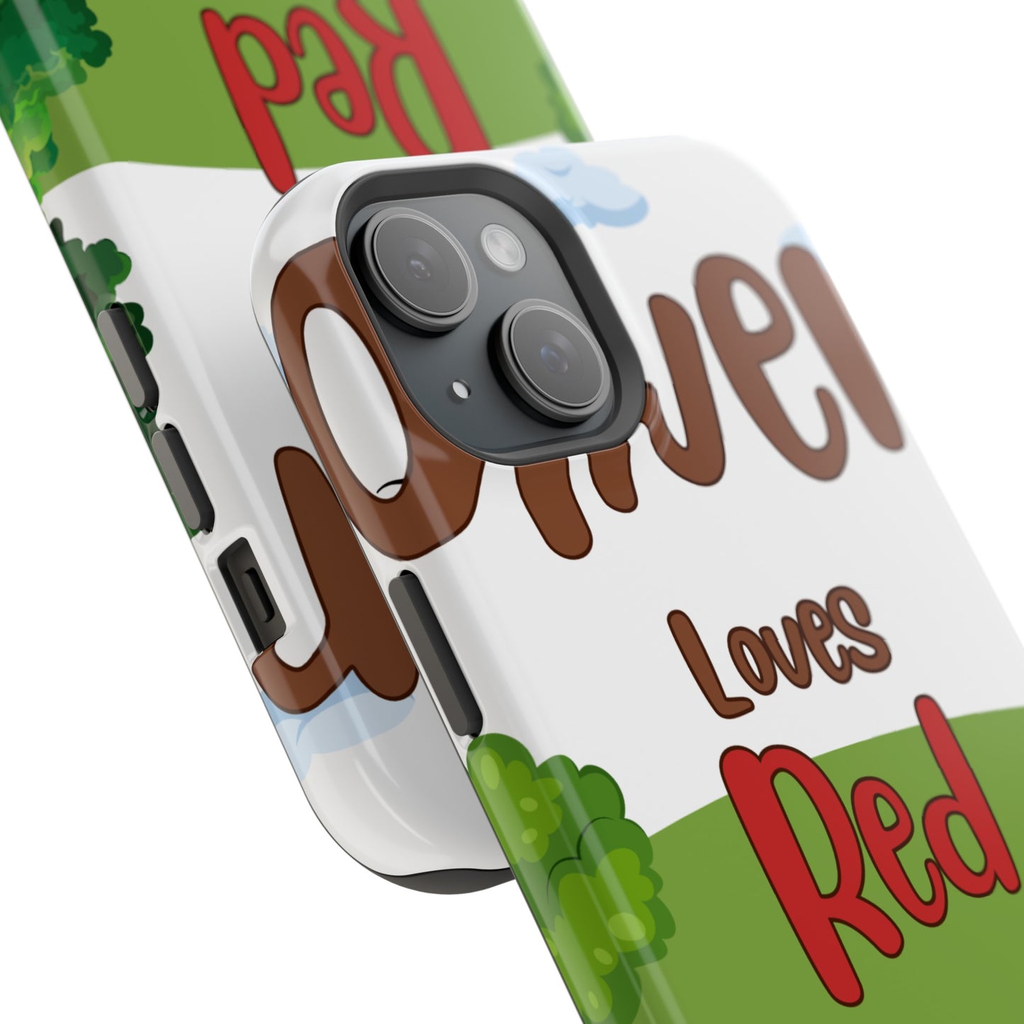 of Phone Case Oliver Loves Red Magnetic Tough Cases