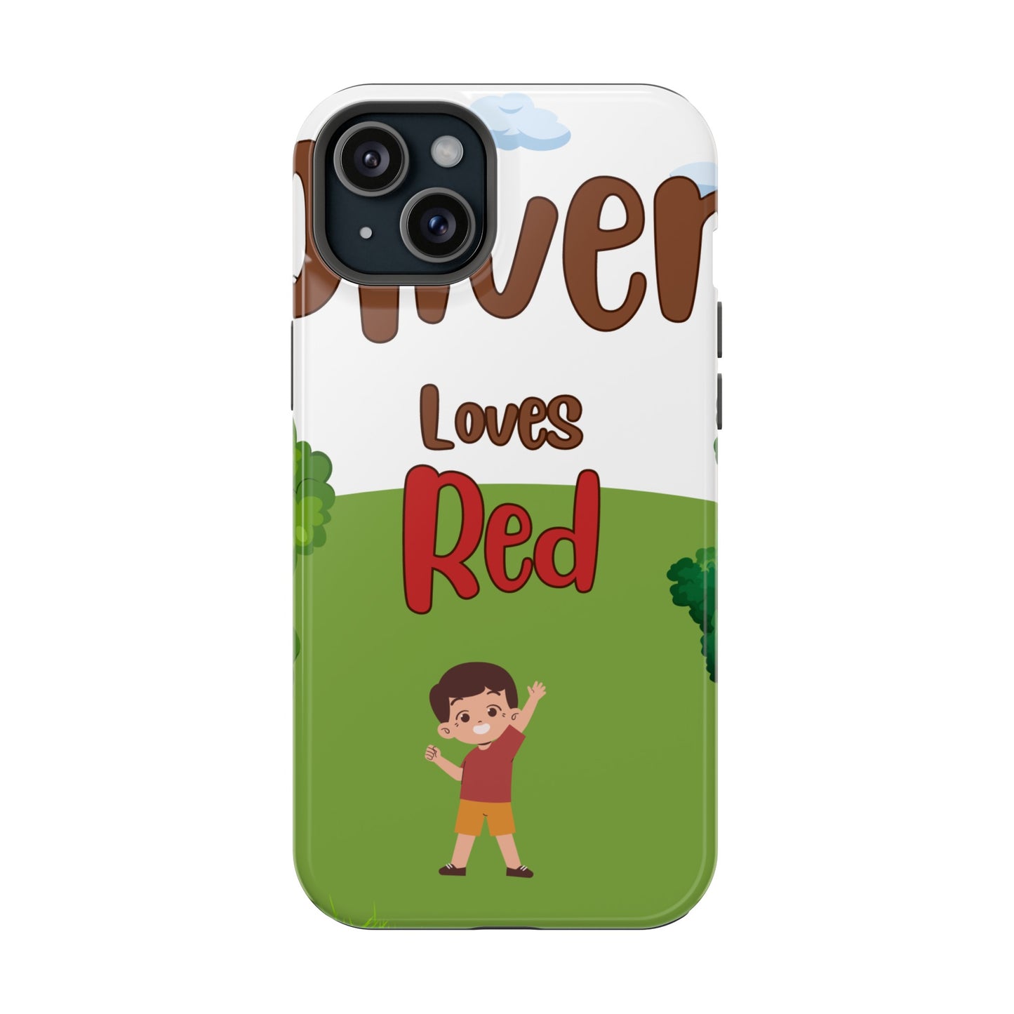 of Phone Case Oliver Loves Red Magnetic Tough Cases