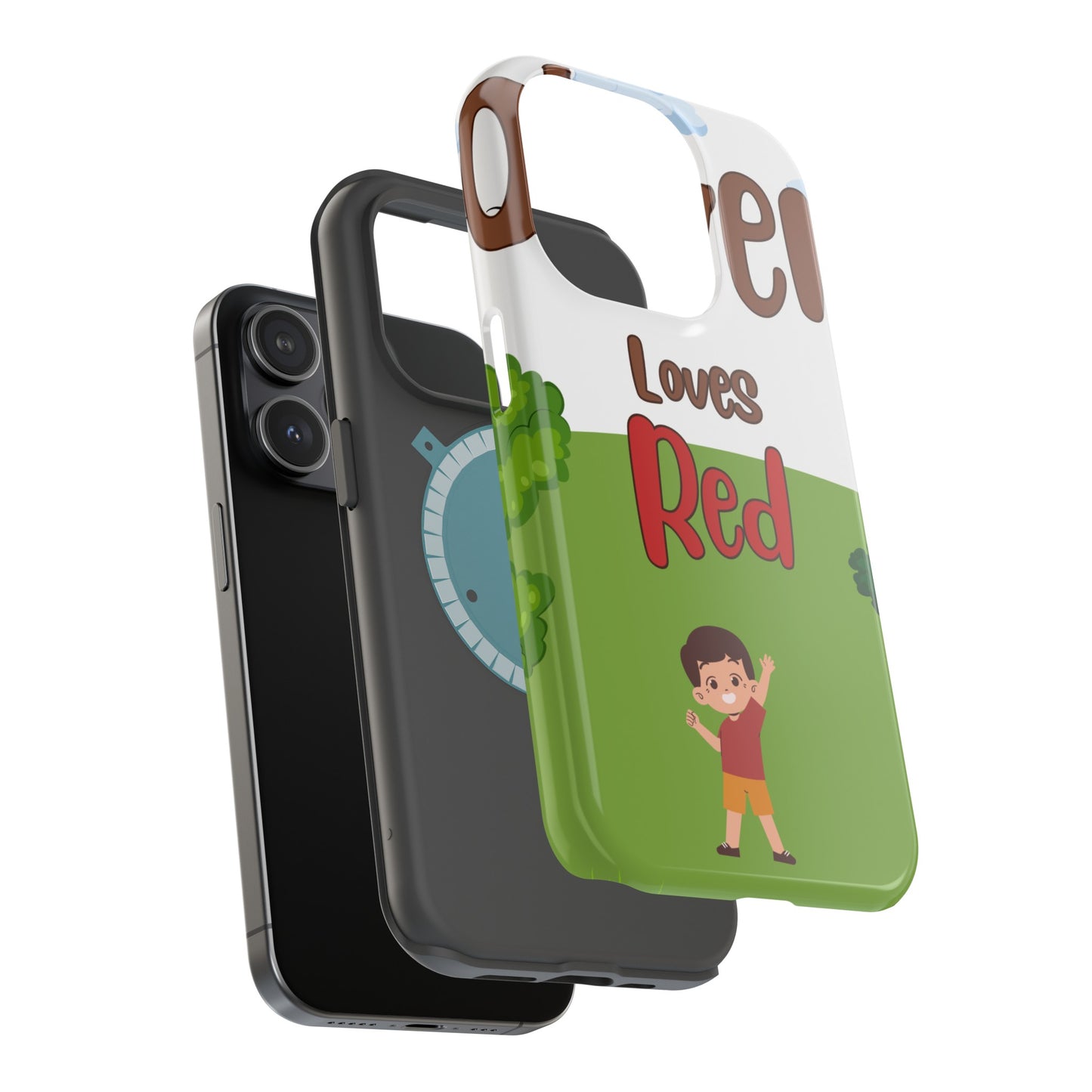 of Phone Case Oliver Loves Red Magnetic Tough Cases