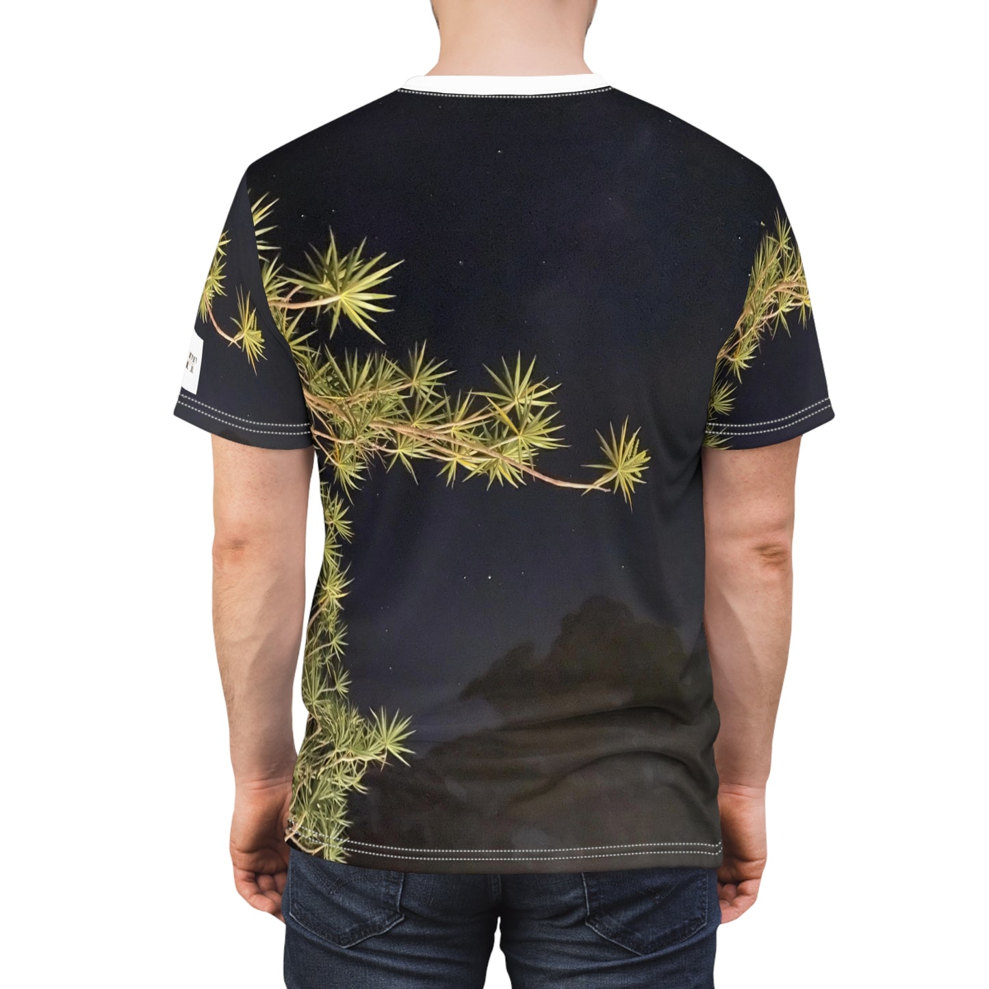Quirky Tees (Tree at Night) Unisex Cut & Sew Tee (AOP)