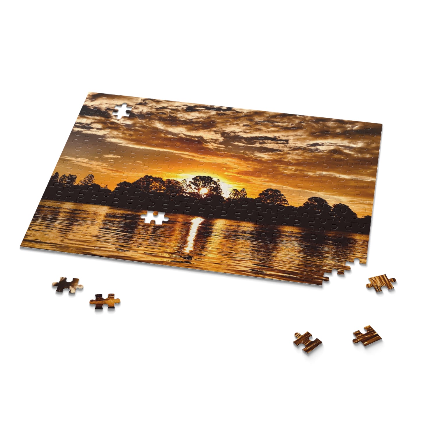 Sunset by the Riverside MarPuzzle (120, 252, 500-Piece)