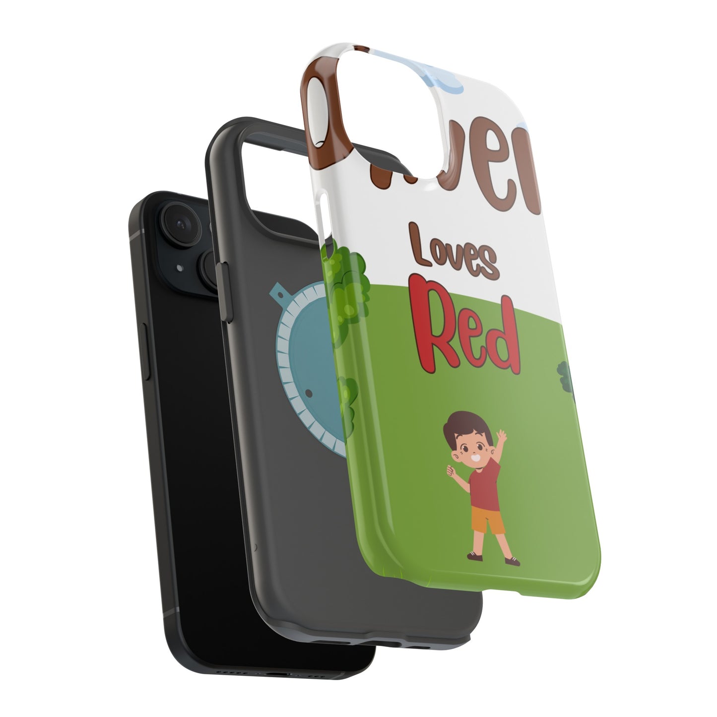 of Phone Case Oliver Loves Red Magnetic Tough Cases