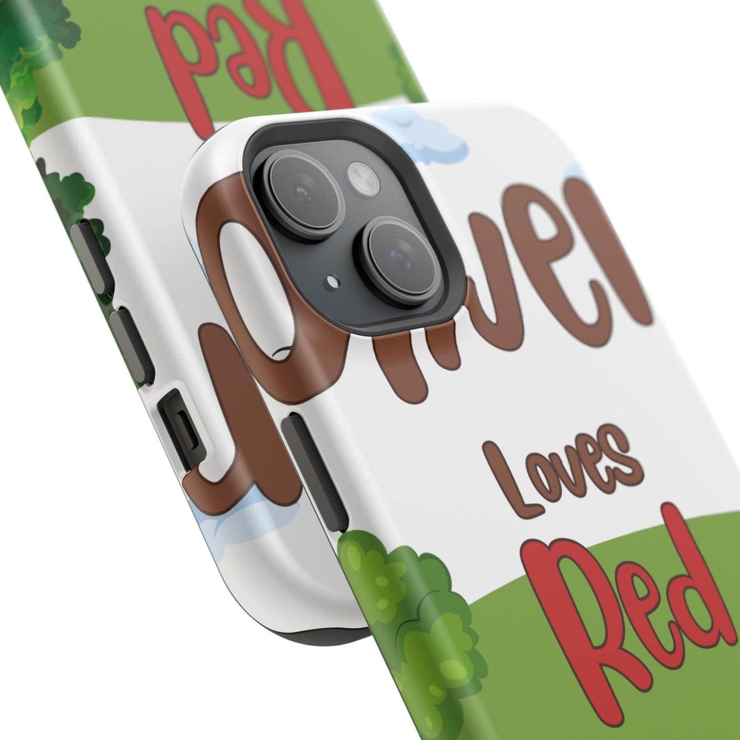 of Phone Case Oliver Loves Red Magnetic Tough Cases
