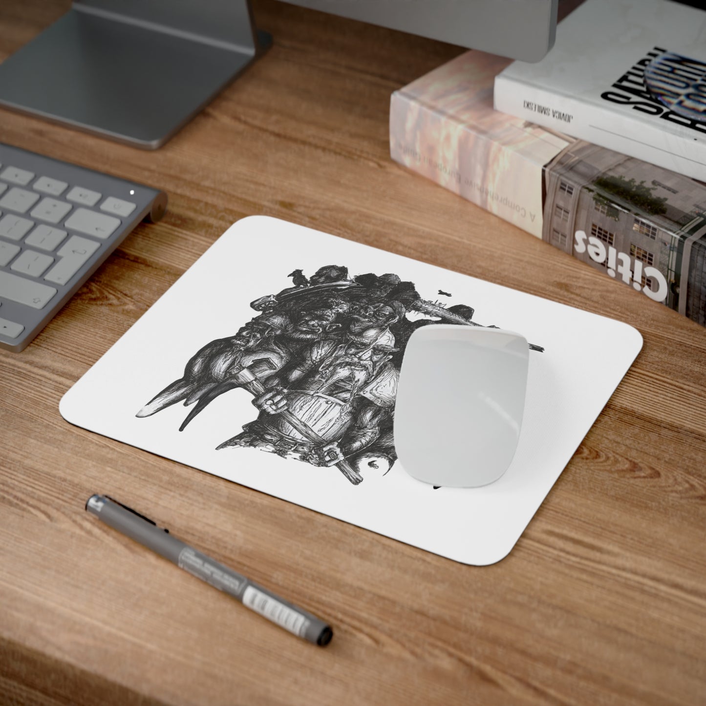 Battling Giants Desk Mouse Pad