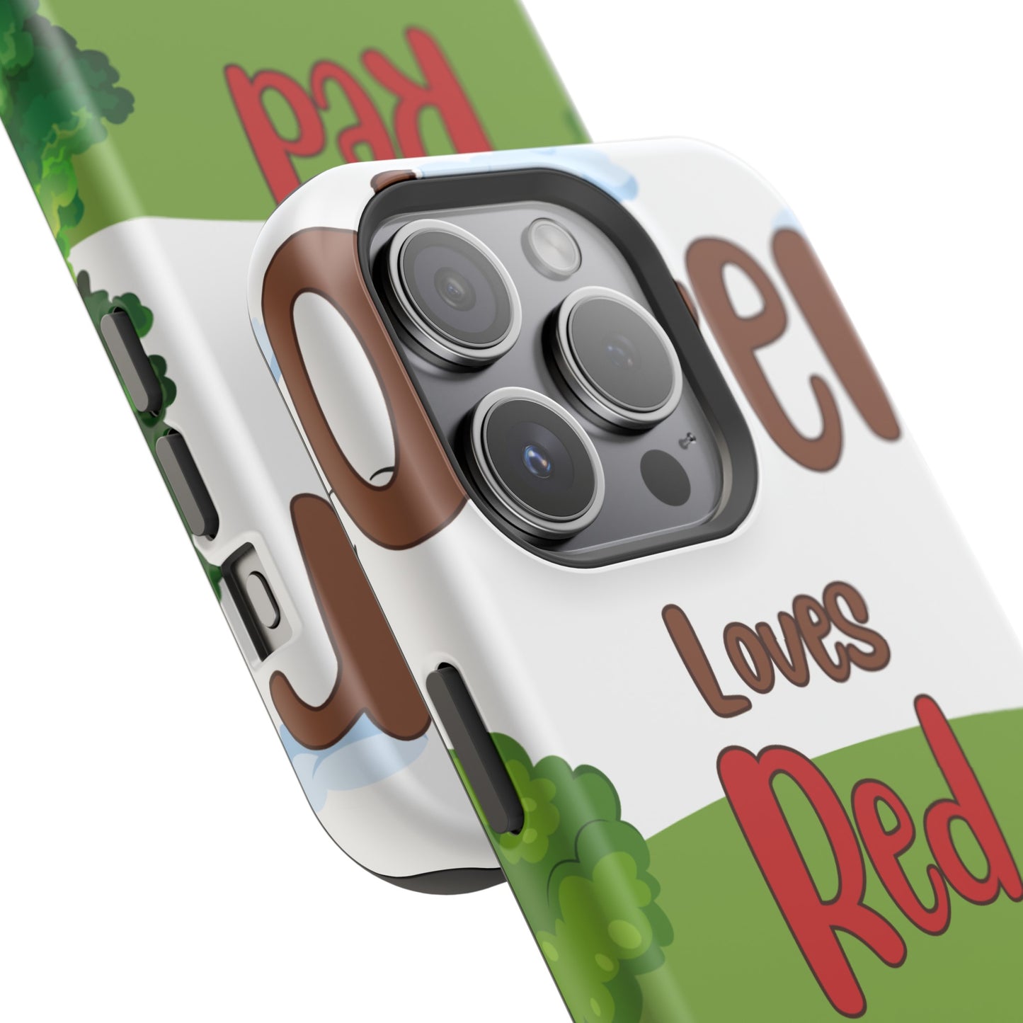 of Phone Case Oliver Loves Red Magnetic Tough Cases
