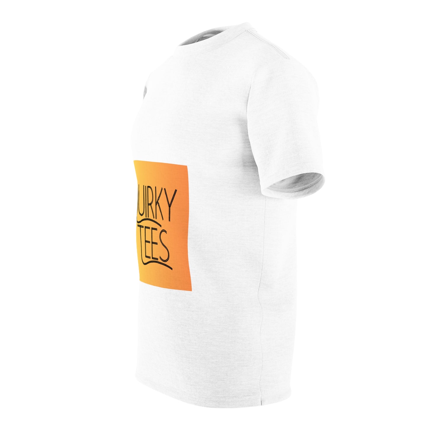 Quirky Tee small logo Unisex Cut & Sew Tee (AOP)