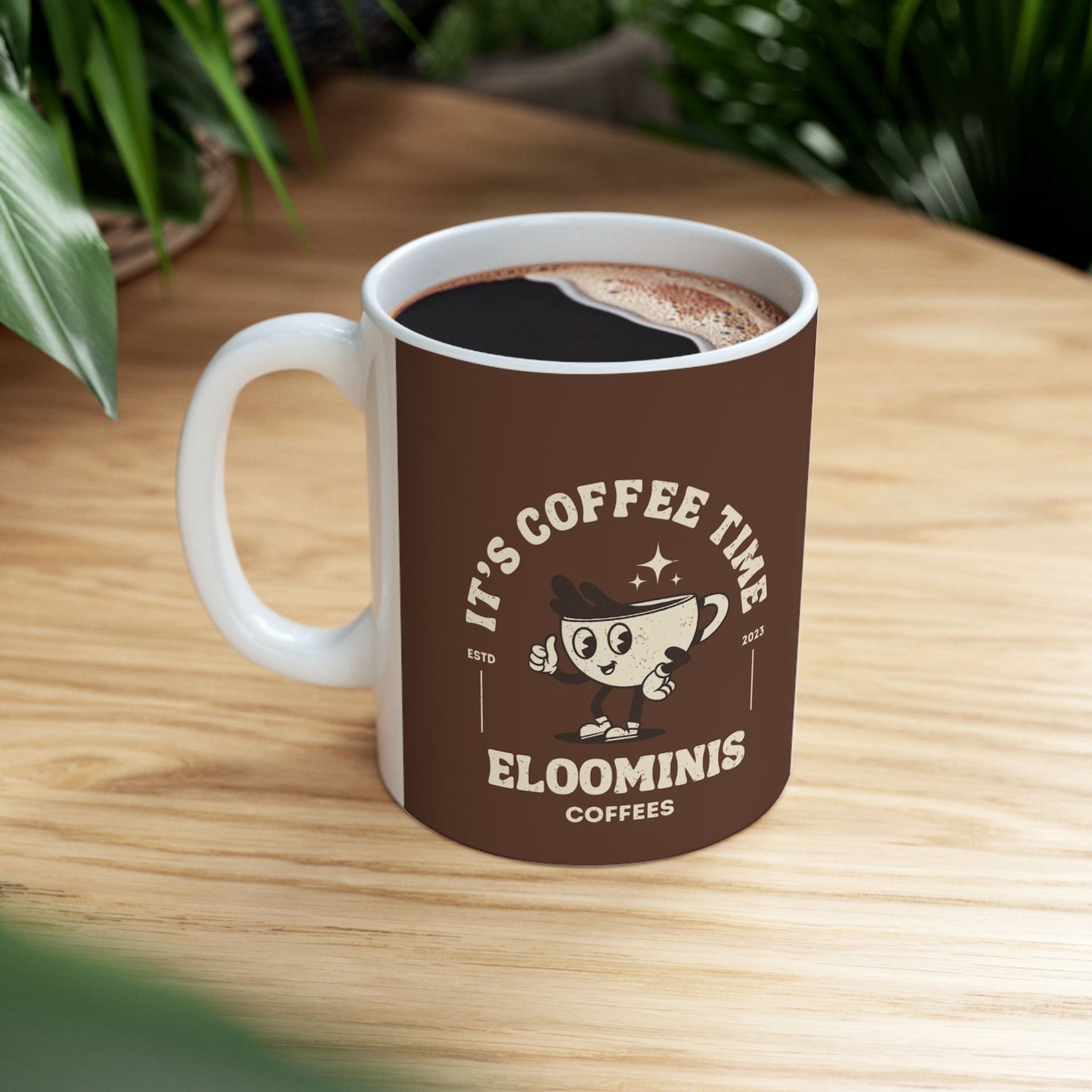 Eloominis Coffee Ceramic Mug, (11oz, 15oz)