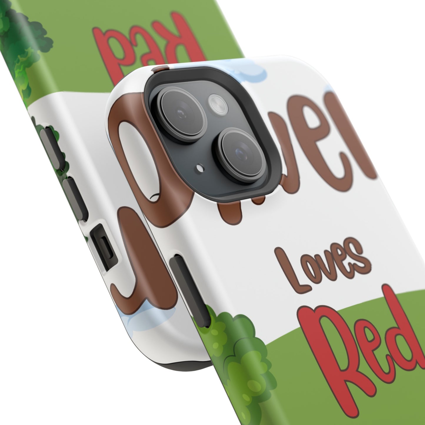of Phone Case Oliver Loves Red Magnetic Tough Cases