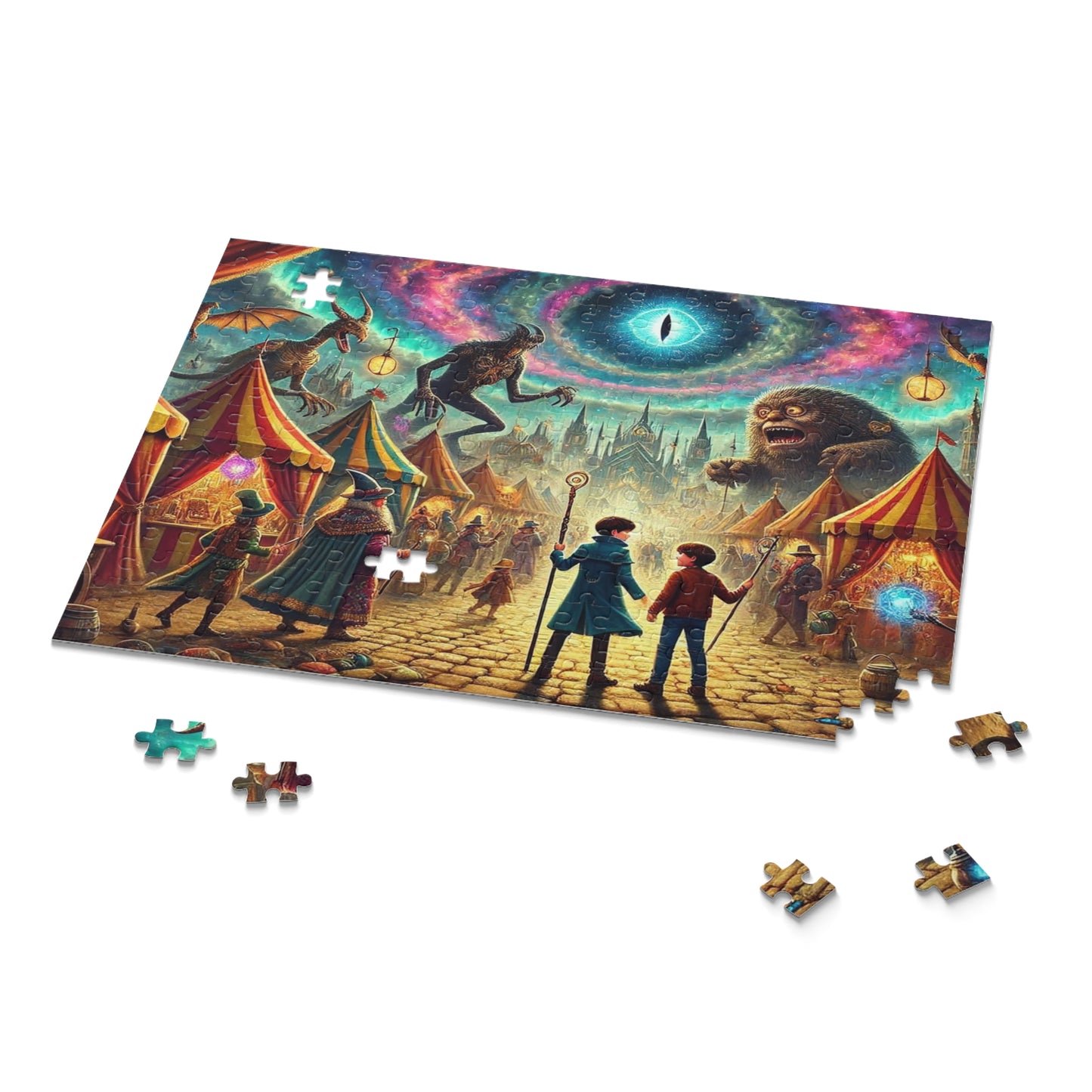 A Fantasy Scene at a Wizards Convention MarPuzzle (120, 252, 500-Piece)