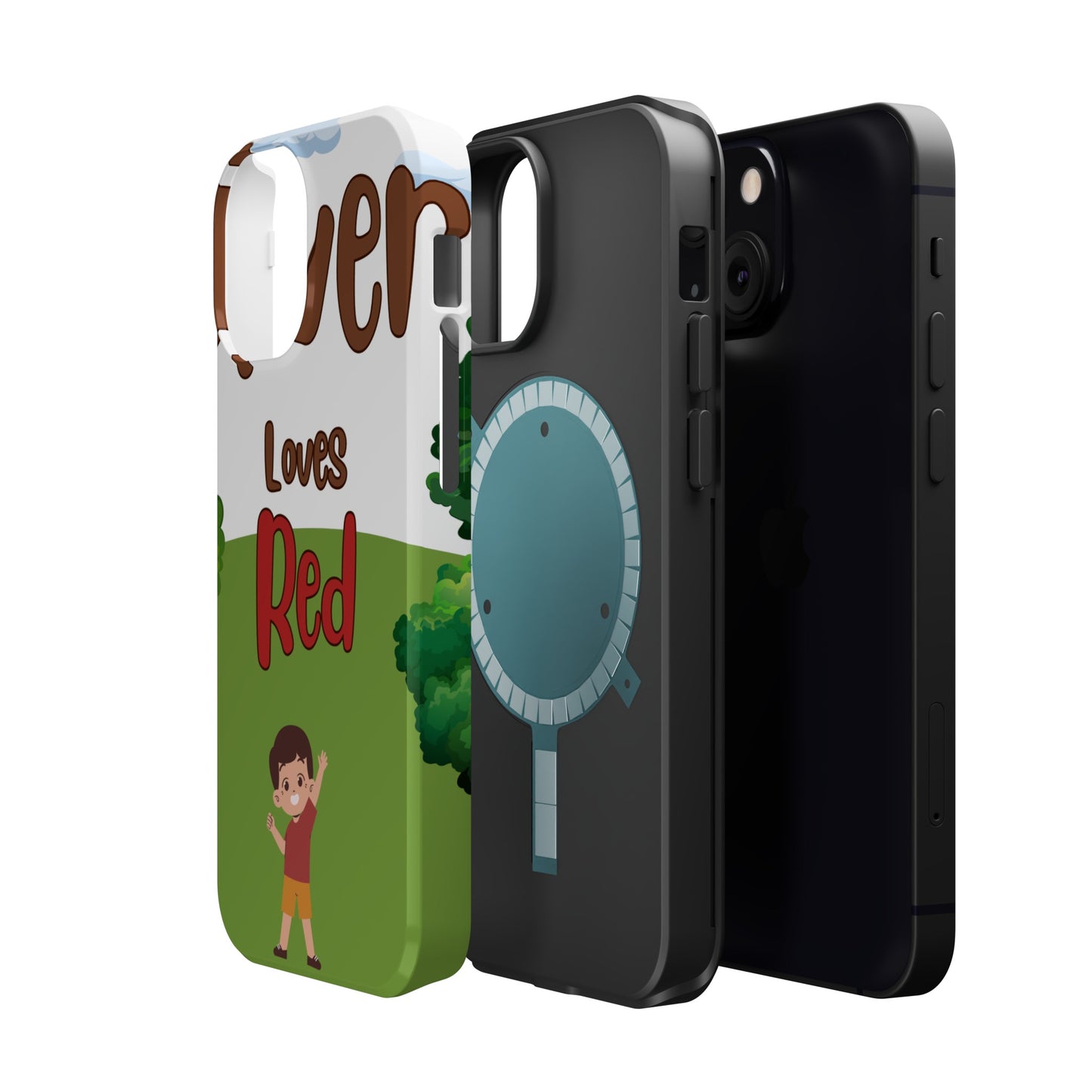 of Phone Case Oliver Loves Red Magnetic Tough Cases