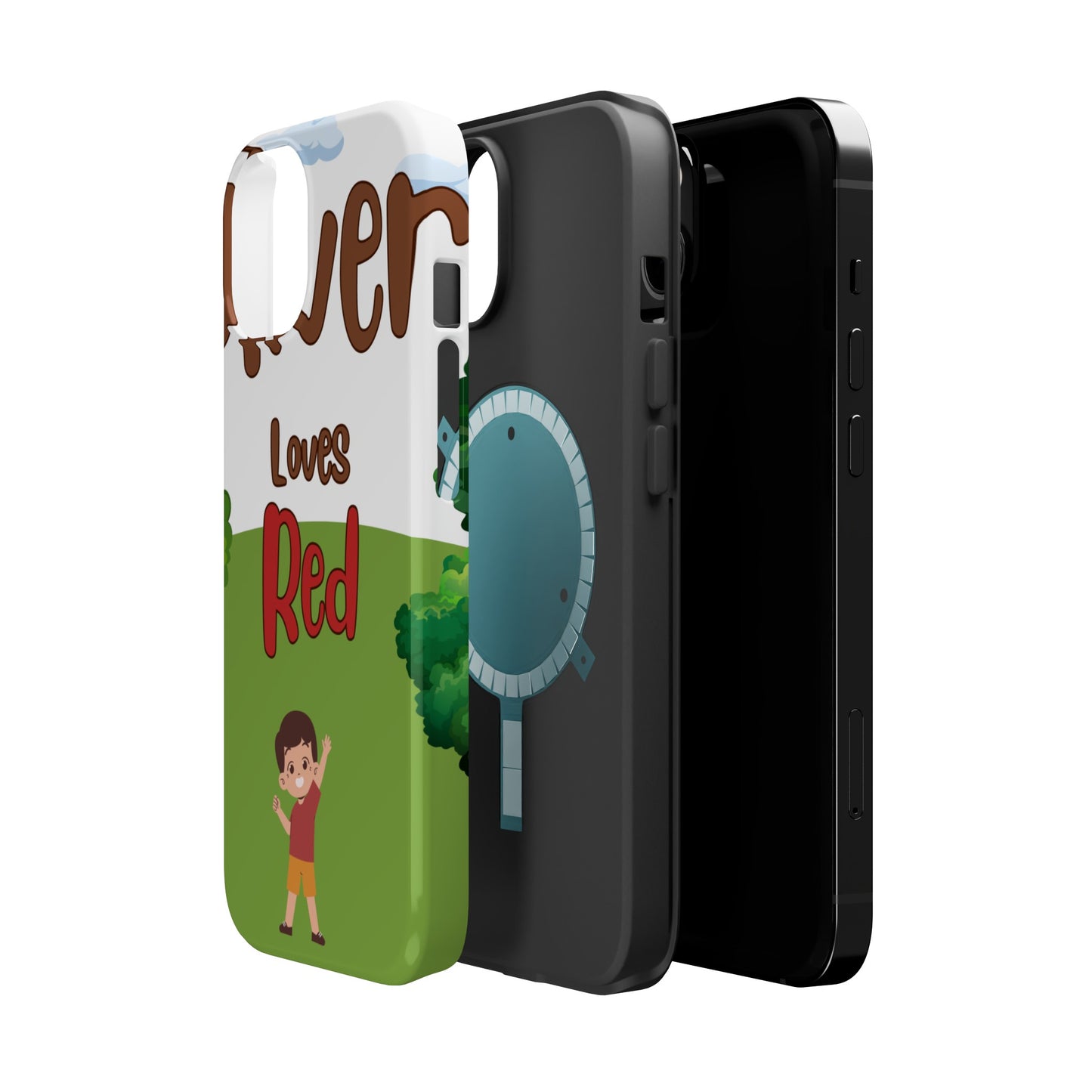 of Phone Case Oliver Loves Red Magnetic Tough Cases