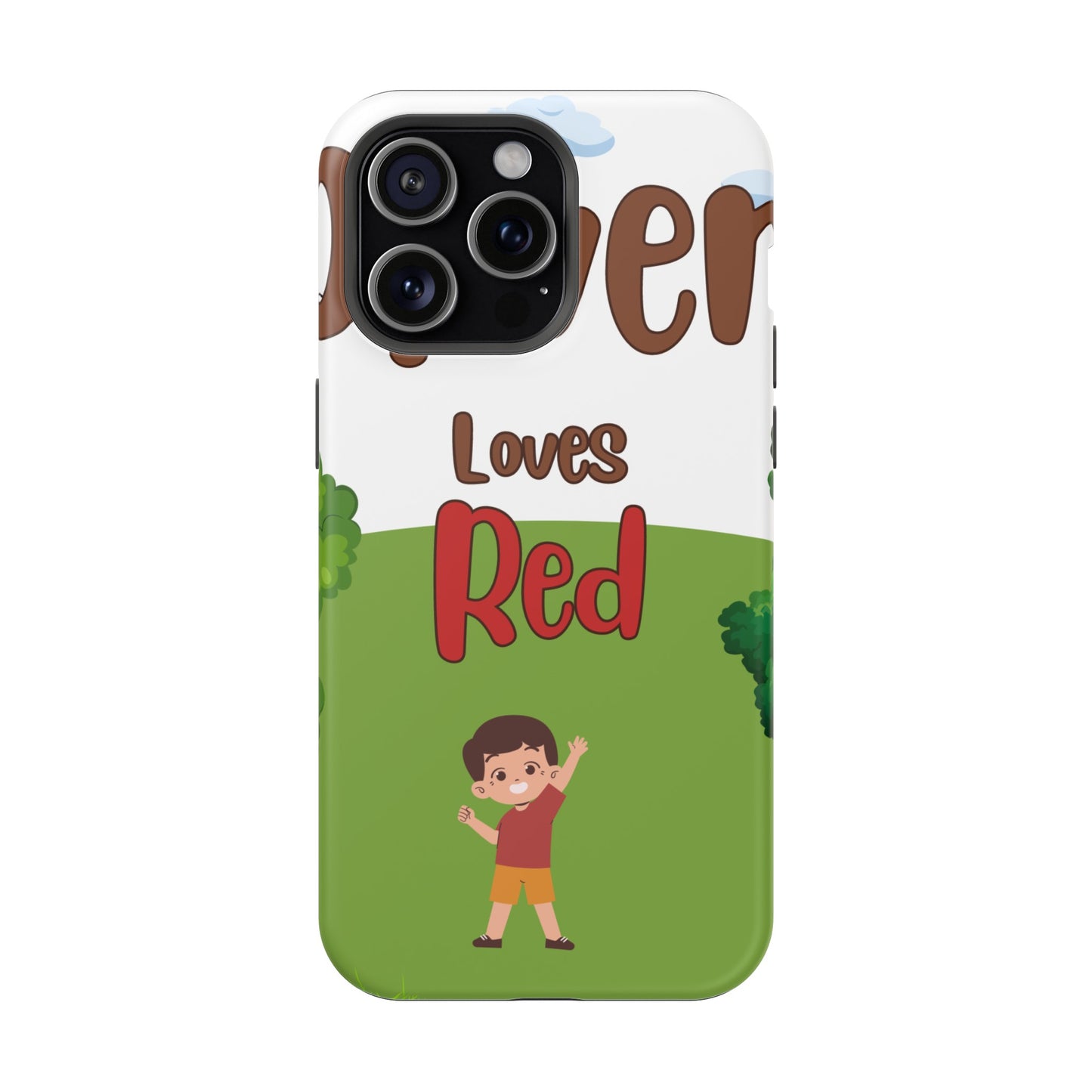 of Phone Case Oliver Loves Red Magnetic Tough Cases