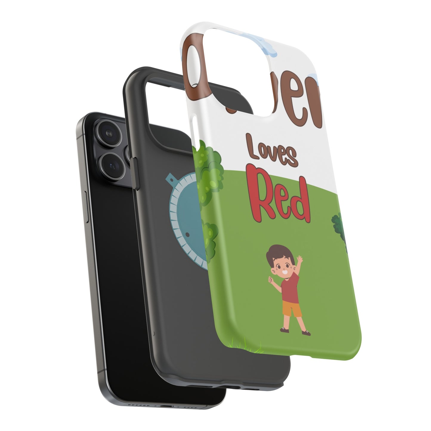 of Phone Case Oliver Loves Red Magnetic Tough Cases