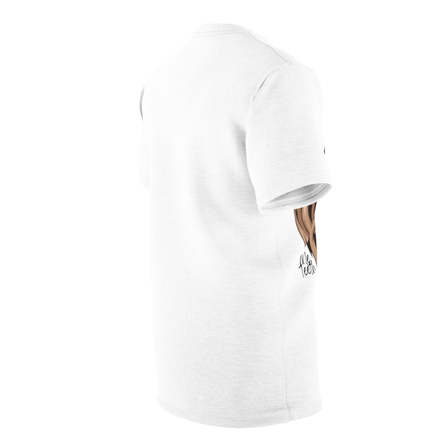 Quirky Tee Monkey Teeth logo Unisex Cut & Sew Tee (AOP)