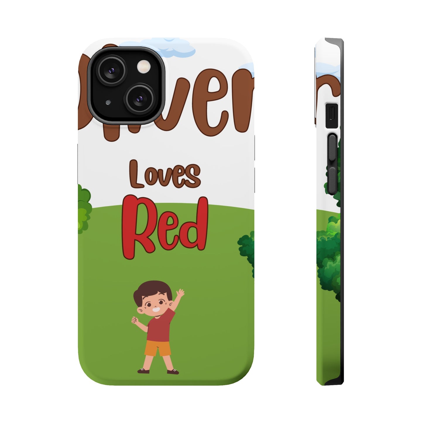 of Phone Case Oliver Loves Red Magnetic Tough Cases