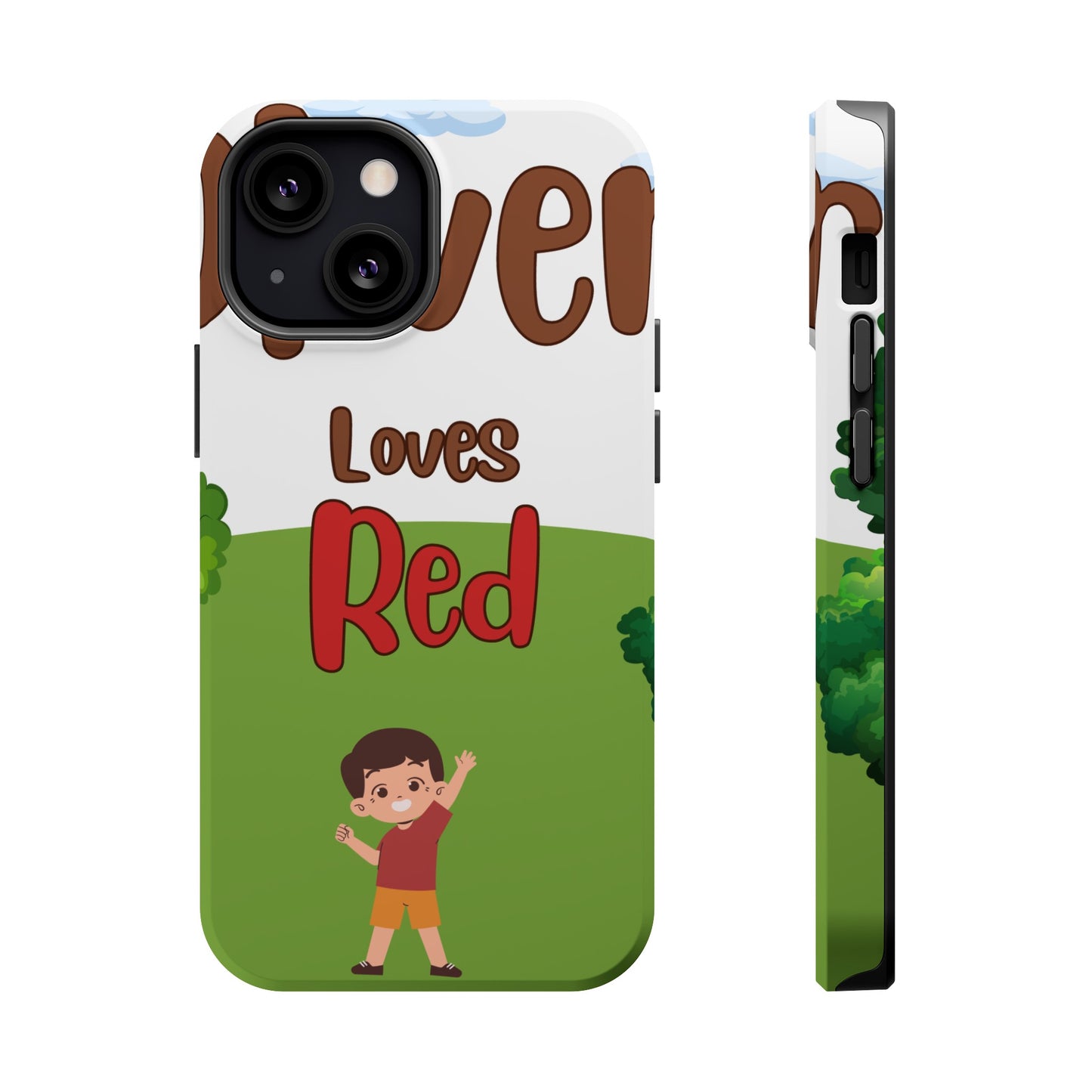 of Phone Case Oliver Loves Red Magnetic Tough Cases