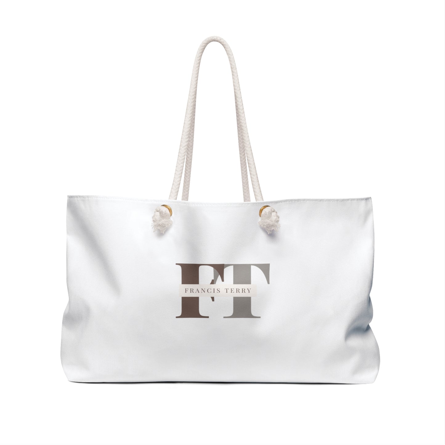 Francis Terry White Memory Weekender Bag