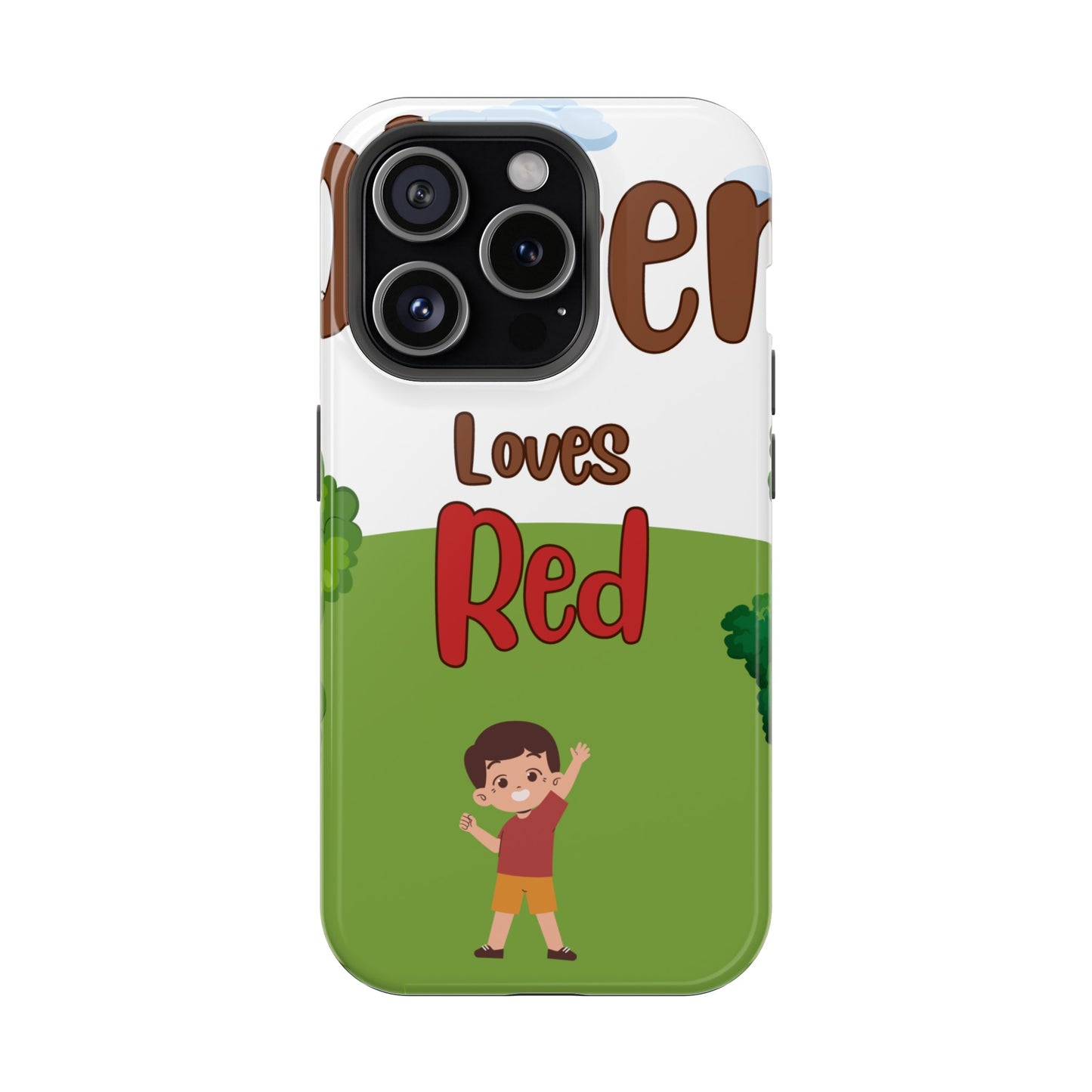 of Phone Case Oliver Loves Red Magnetic Tough Cases