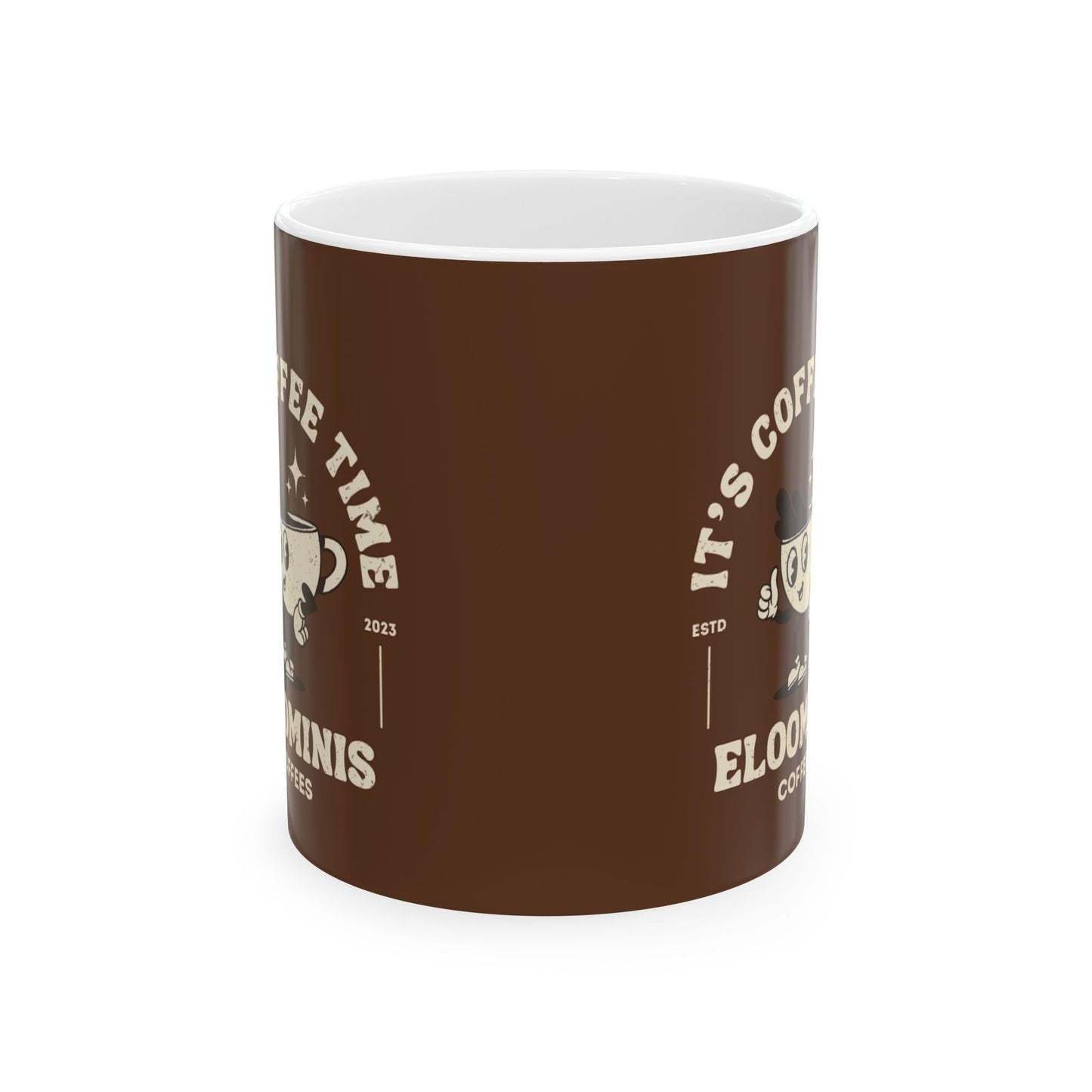 Eloominis Coffee Ceramic Mug, (11oz, 15oz)