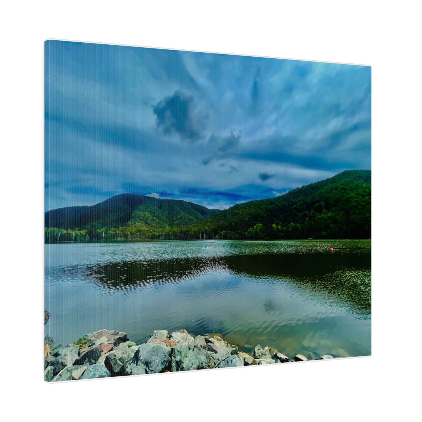 Prints on Canvas Beside The Dam