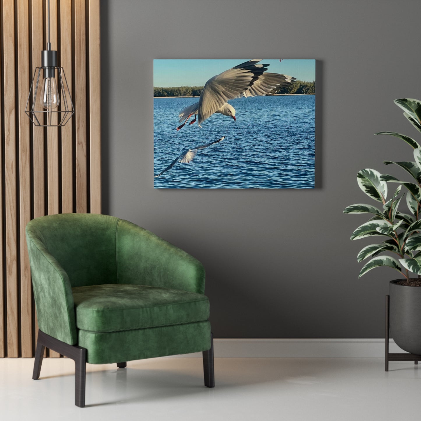 In Flight Print on Canvas on Stretched Canvas