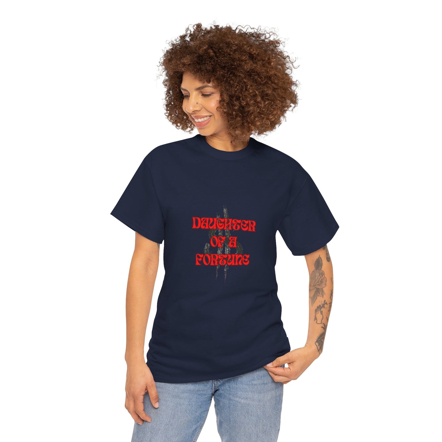 Quirky Tee (Daughter of a Fortune) Unisex Heavy Cotton Tee