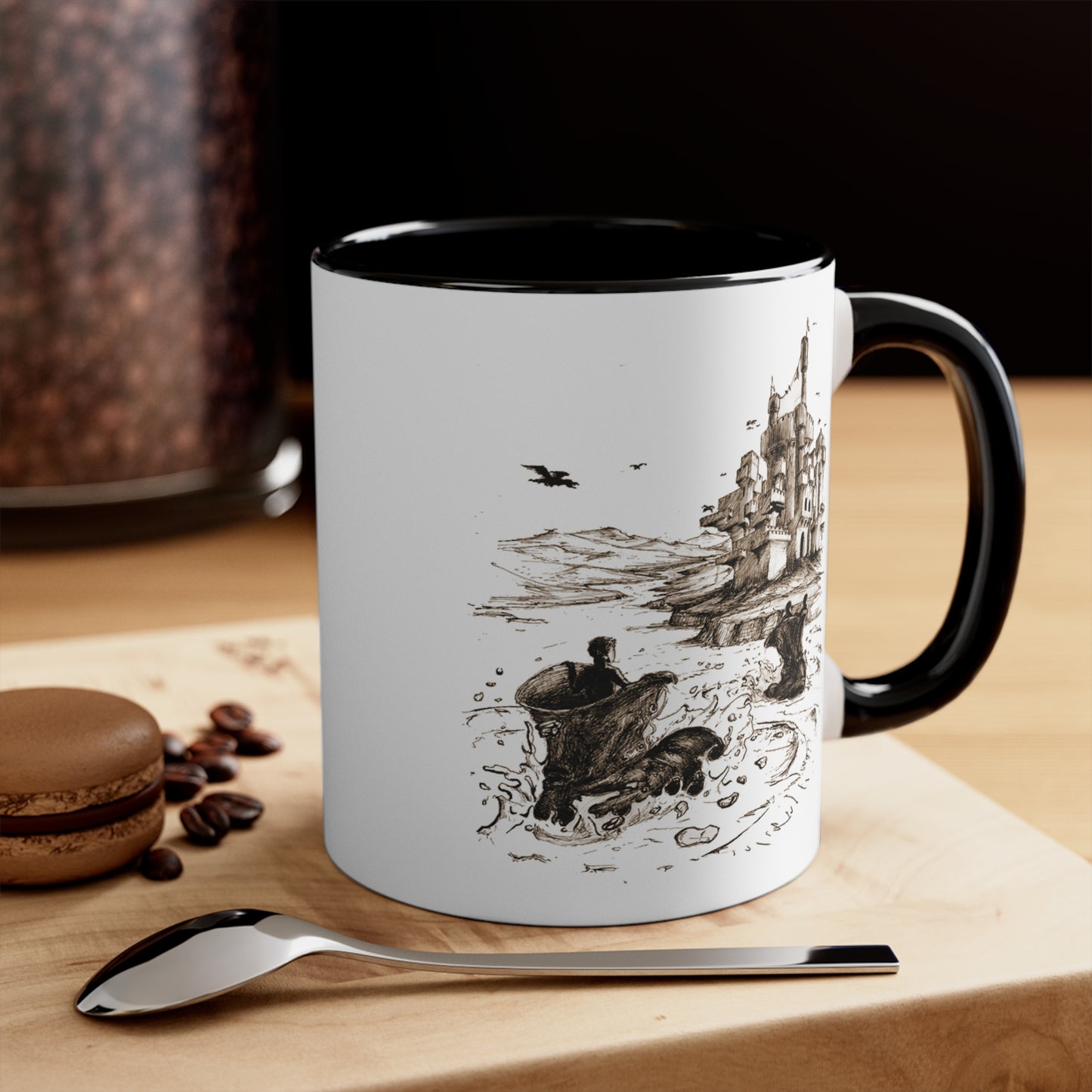 Bubbling River Accent Mugs