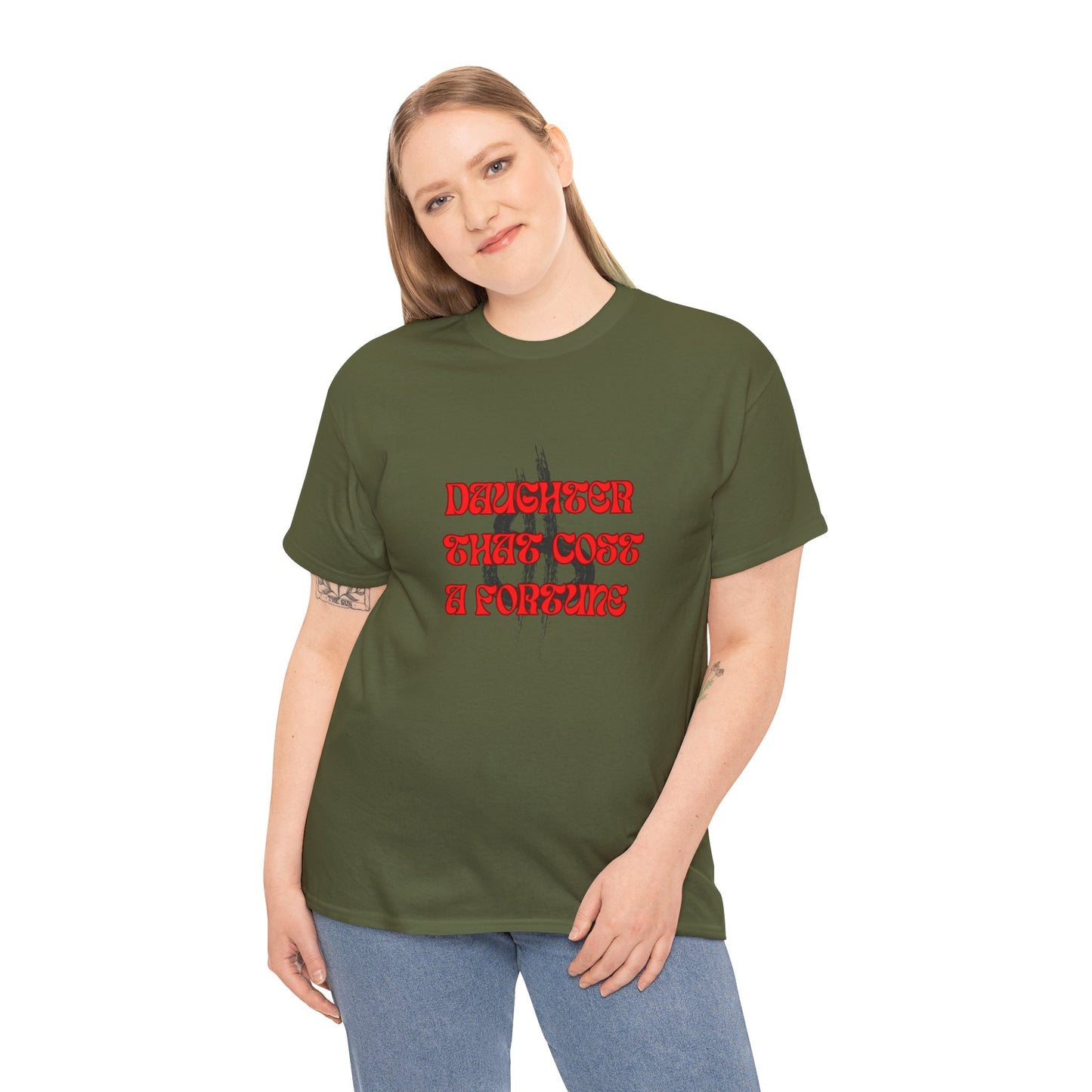 Quirky Tee (Daughter that cost of a Fortune) Unisex Heavy Cotton Tee