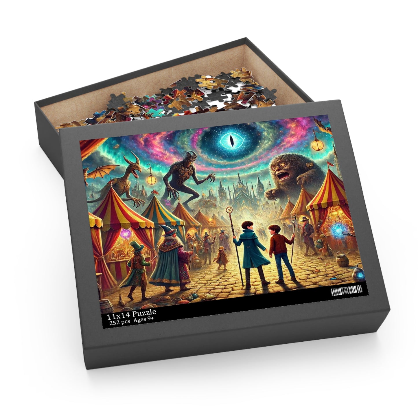 A Fantasy Scene at a Wizards Convention MarPuzzle (120, 252, 500-Piece)