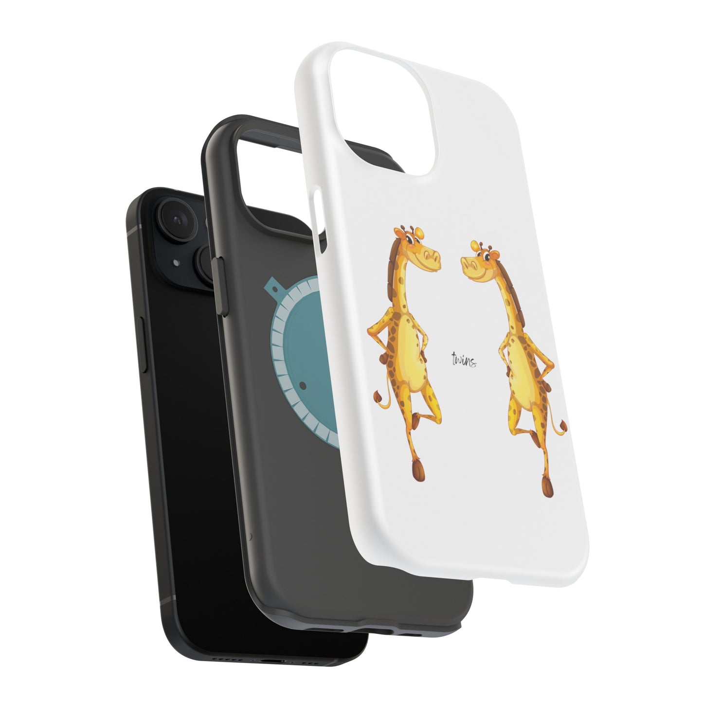 Phone Case Giraffe Twins Magnetic Tough Cases