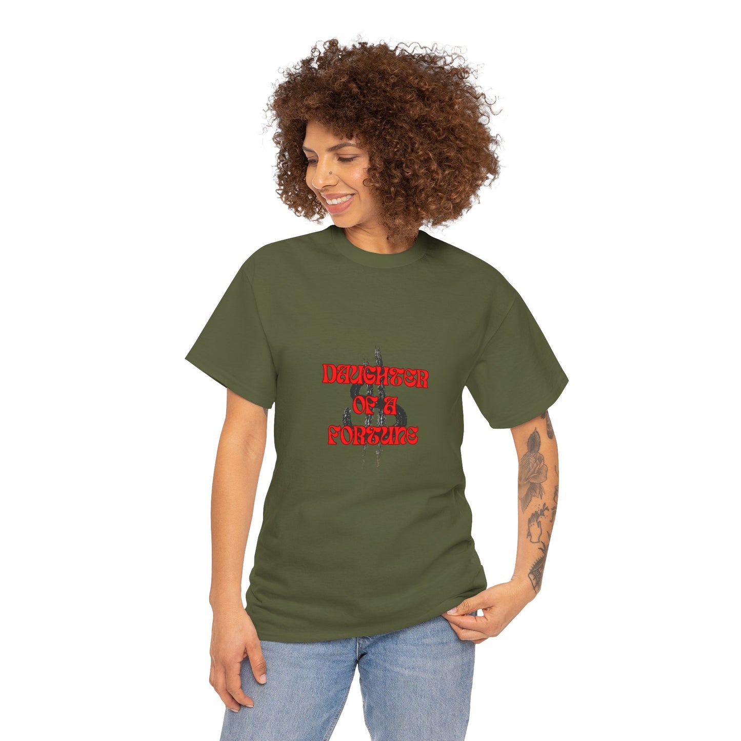 Quirky Tee (Daughter of a Fortune) Unisex Heavy Cotton Tee