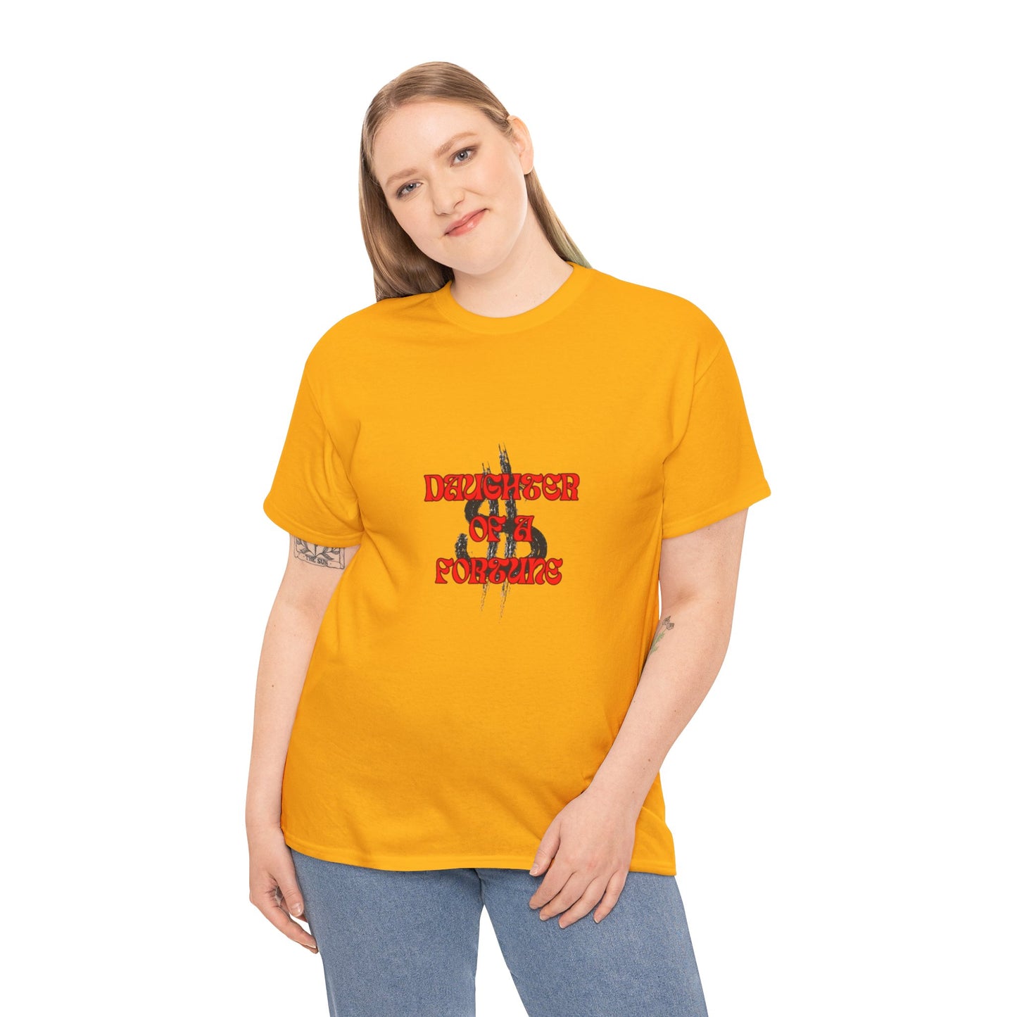 Quirky Tee (Daughter of a Fortune) Unisex Heavy Cotton Tee