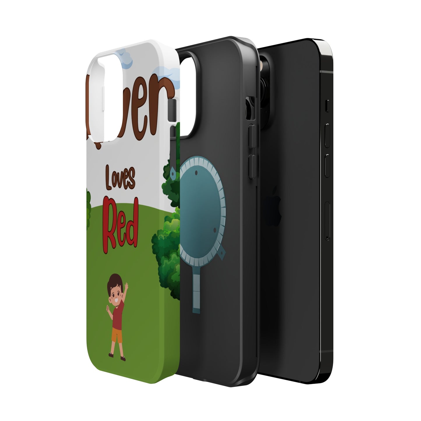 of Phone Case Oliver Loves Red Magnetic Tough Cases