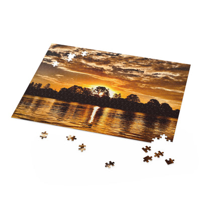 Sunset by the Riverside MarPuzzle (120, 252, 500-Piece)