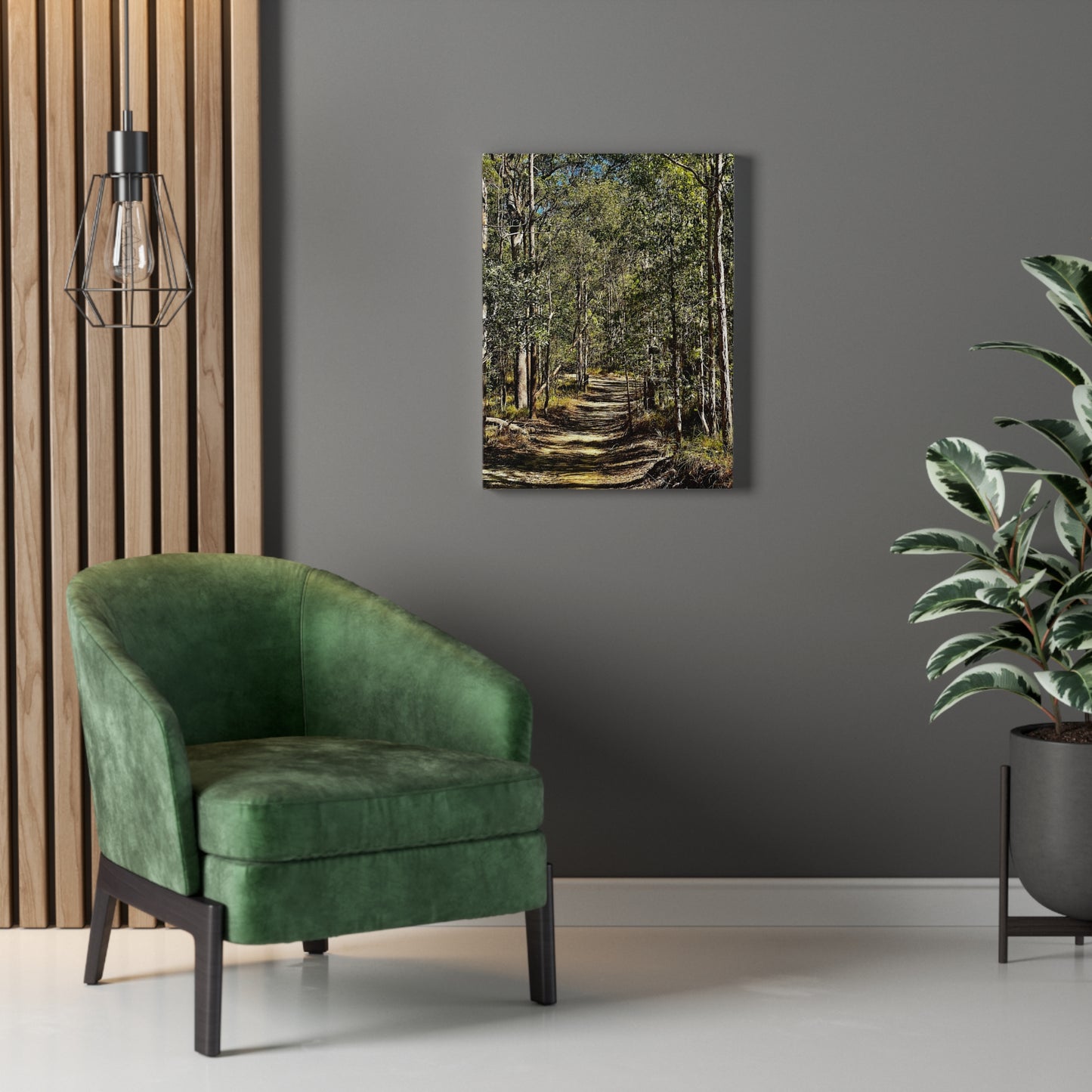 Forest Walk Print on Canvas on Stretched Canvas