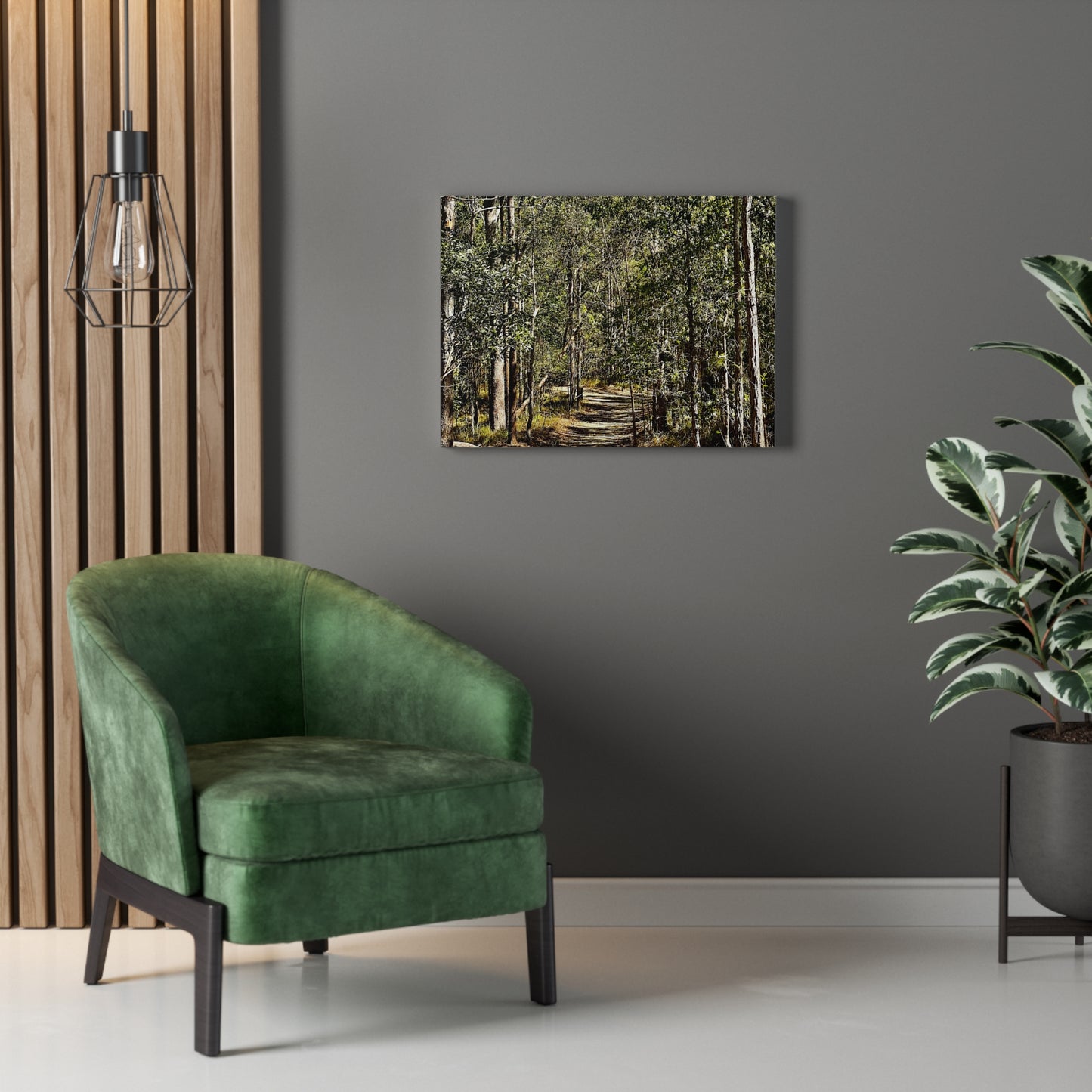 Forest Walk Print on Canvas on Stretched Canvas