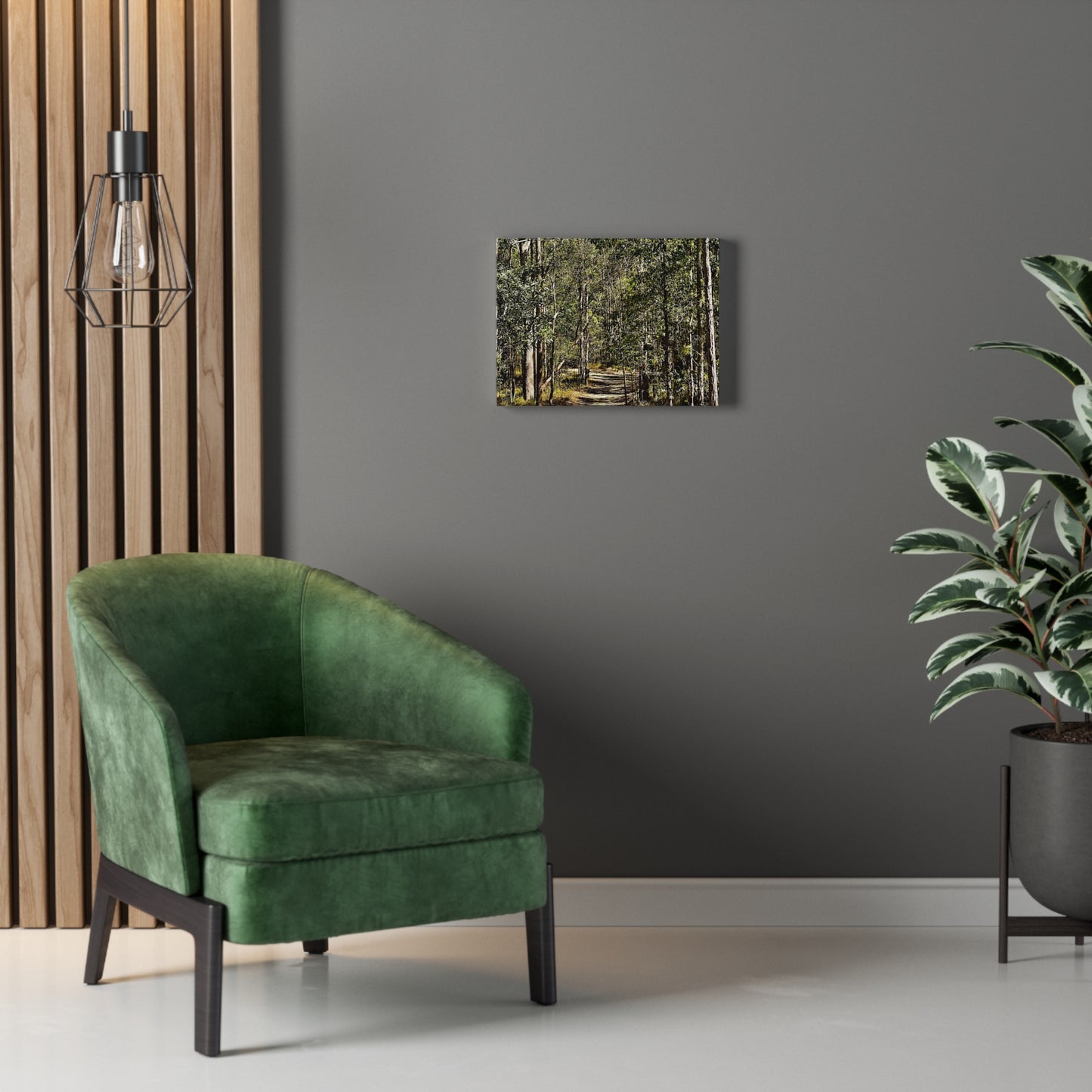 Forest Walk Print on Canvas on Stretched Canvas