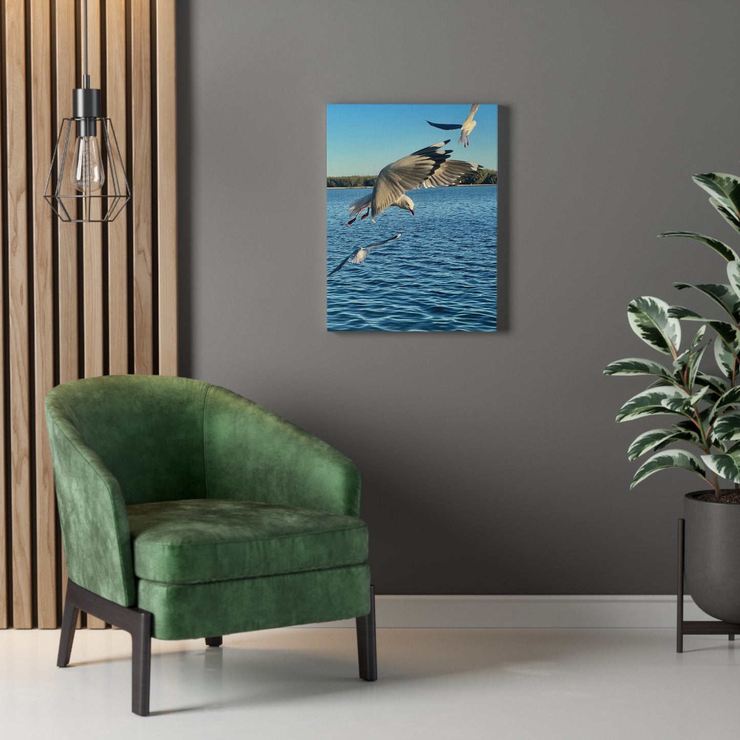 In Flight Print on Canvas on Stretched Canvas