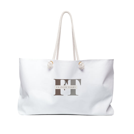 Francis Terry White Memory Weekender Bag