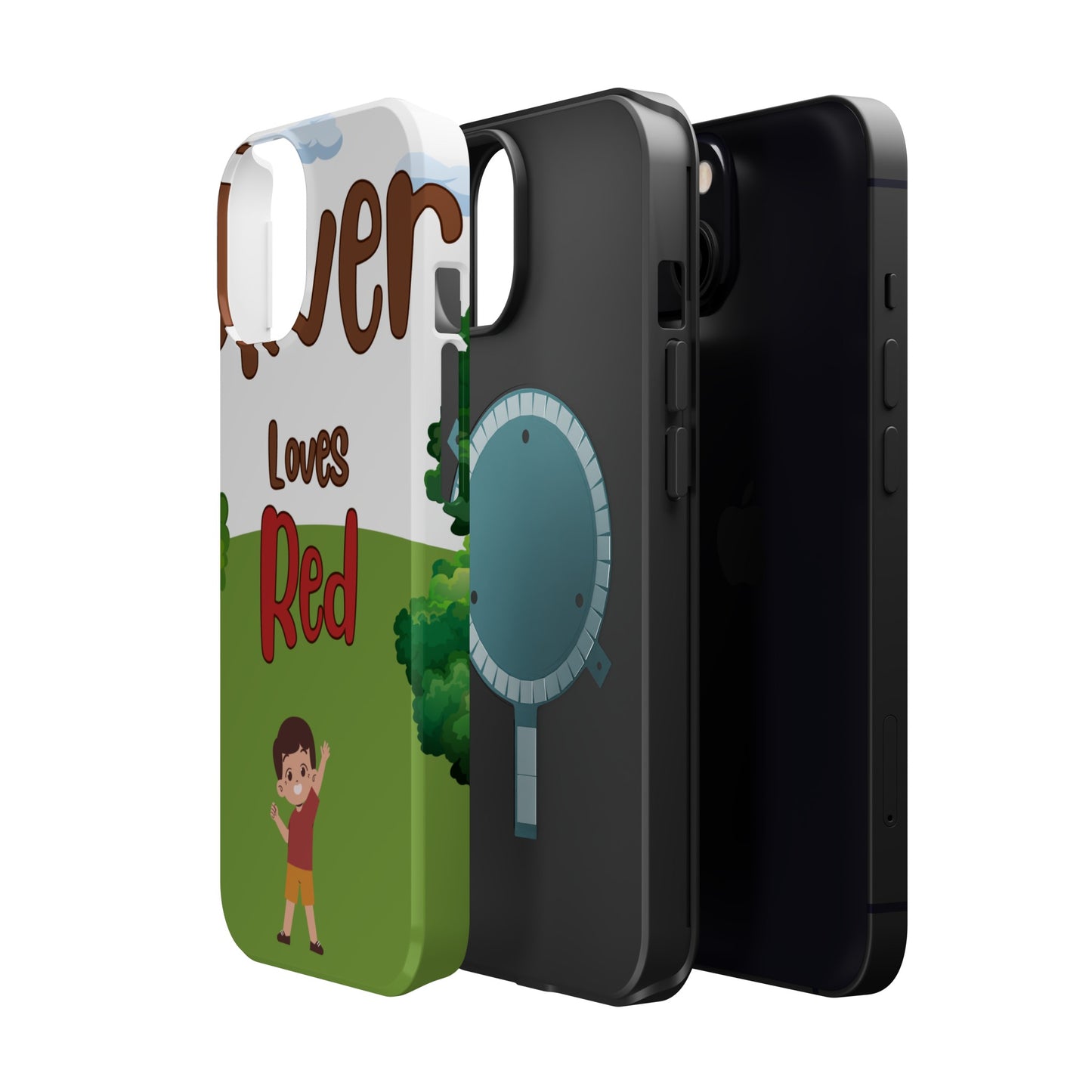 of Phone Case Oliver Loves Red Magnetic Tough Cases