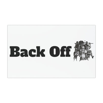 Back Off Battling Giants Car Magnet