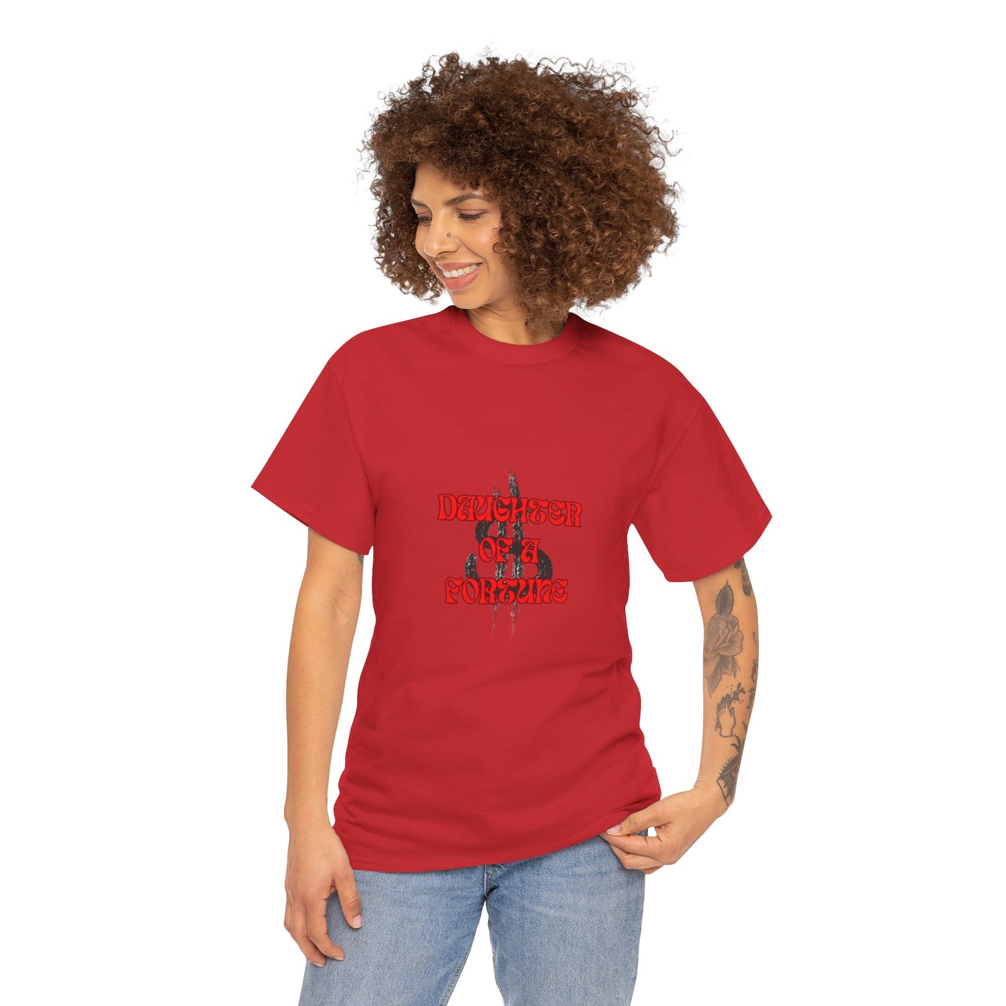Quirky Tee (Daughter of a Fortune) Unisex Heavy Cotton Tee