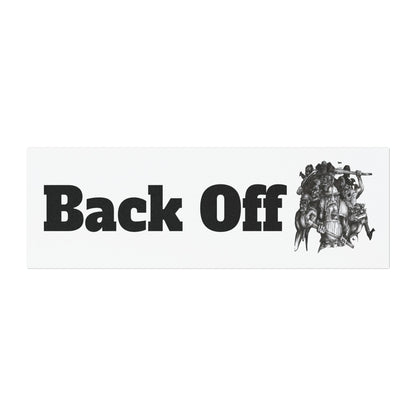 Back Off Battling Giants Car Magnet
