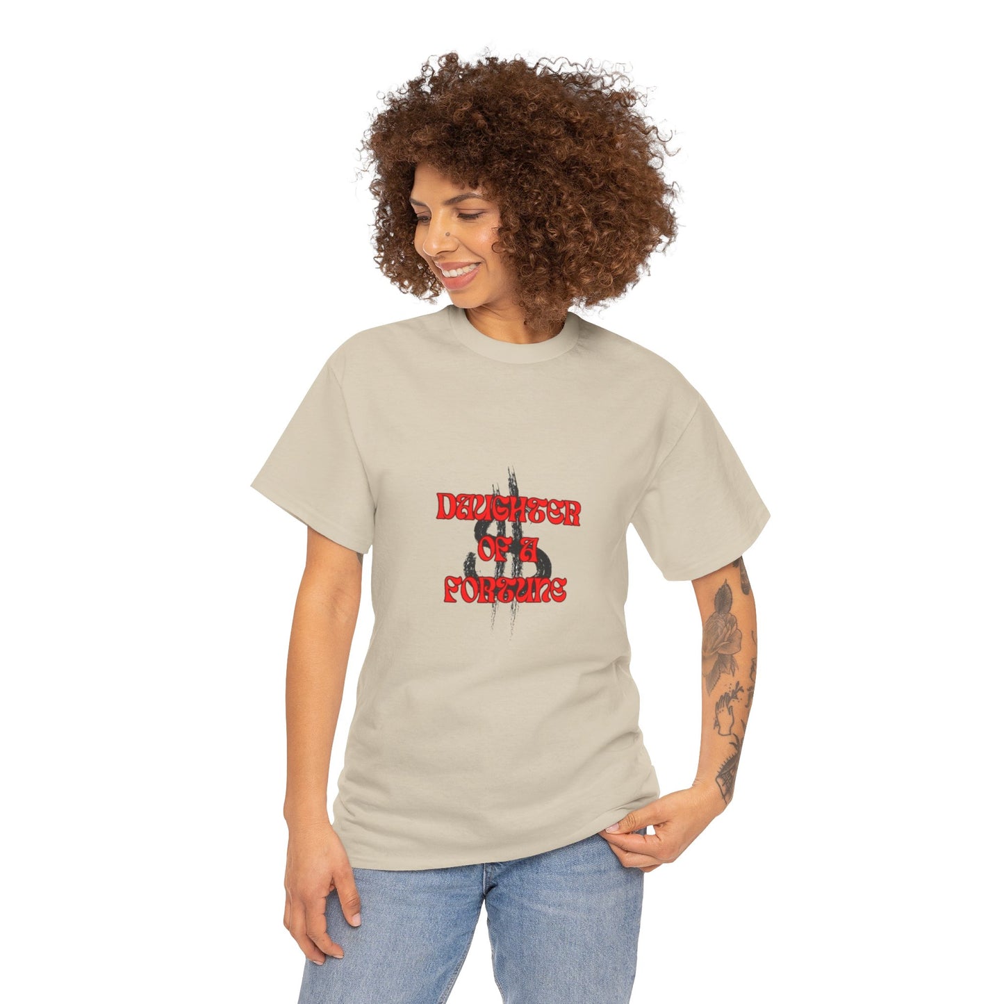Quirky Tee (Daughter of a Fortune) Unisex Heavy Cotton Tee
