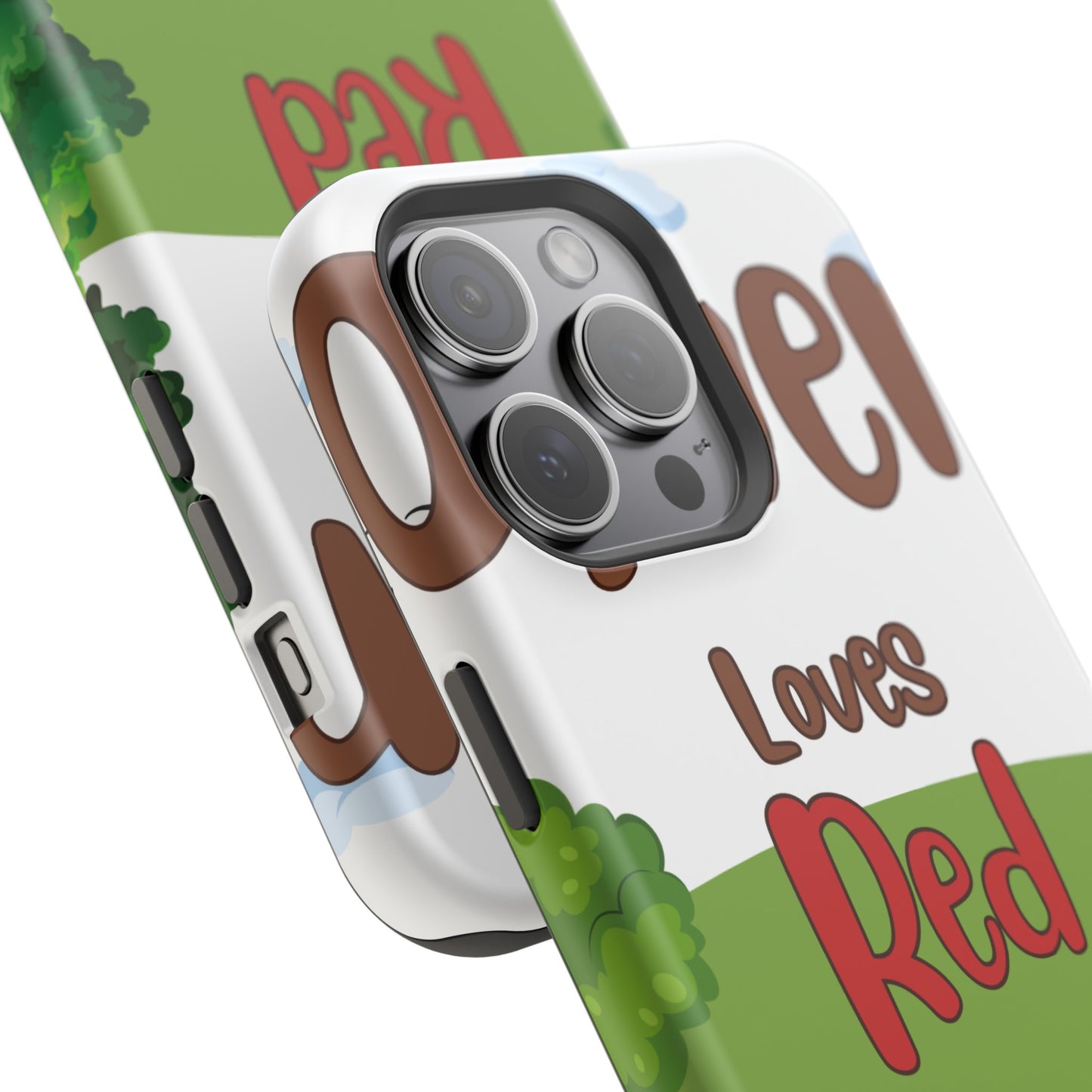 of Phone Case Oliver Loves Red Magnetic Tough Cases