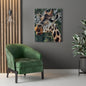 Giraffe Print on Canvas on Stretched Canvas