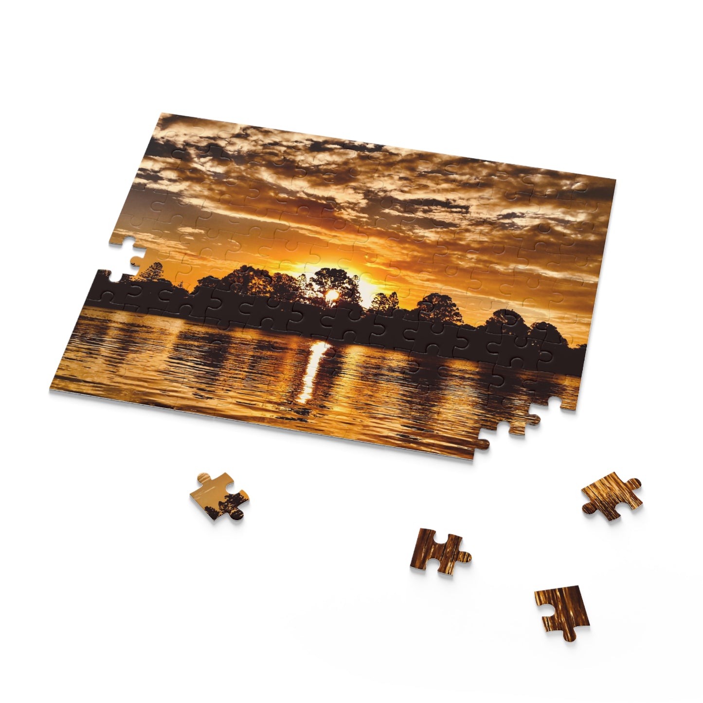 Sunset by the Riverside MarPuzzle (120, 252, 500-Piece)